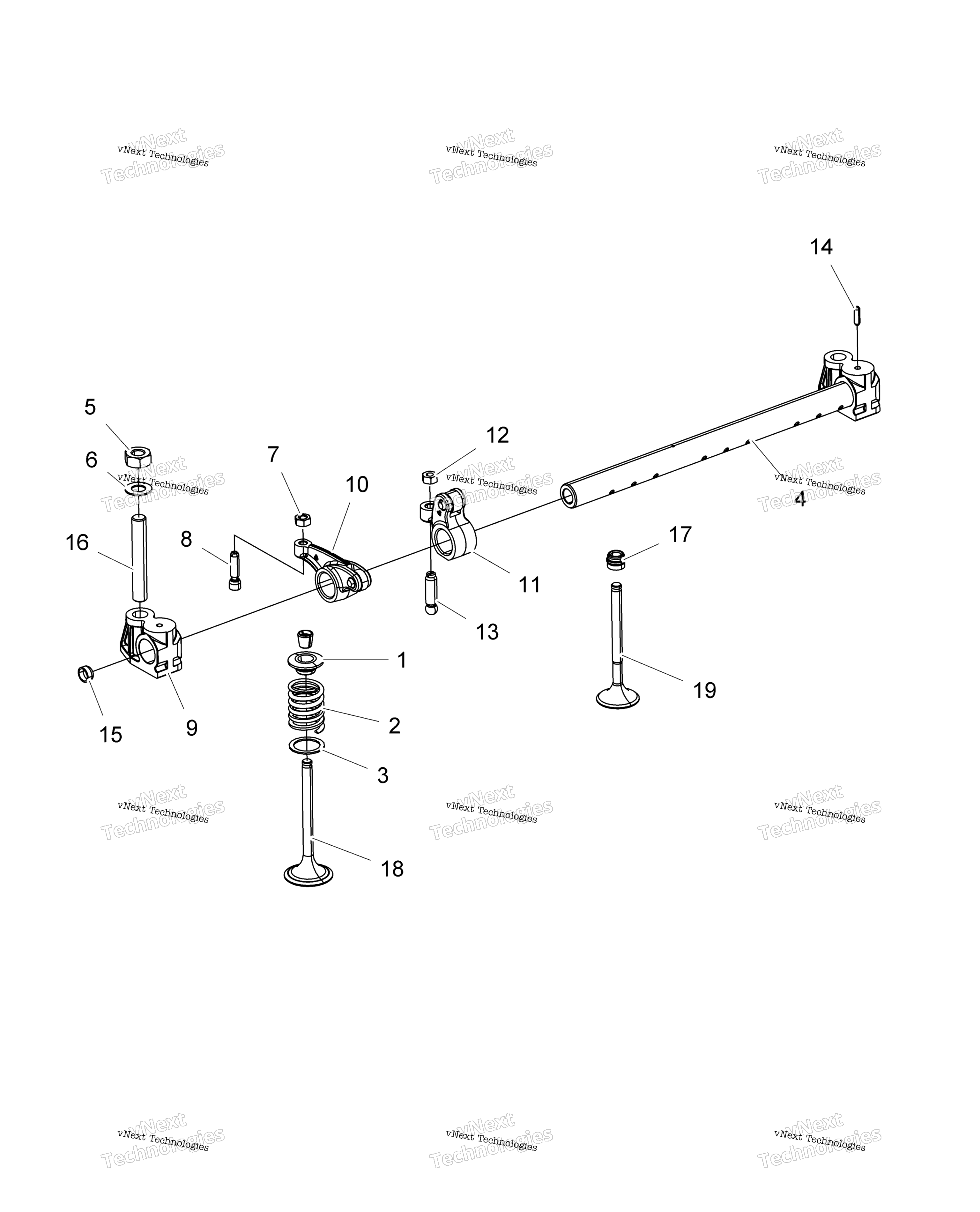 Engine, Rocker Arm & Valves R16rtad1a1 / E1