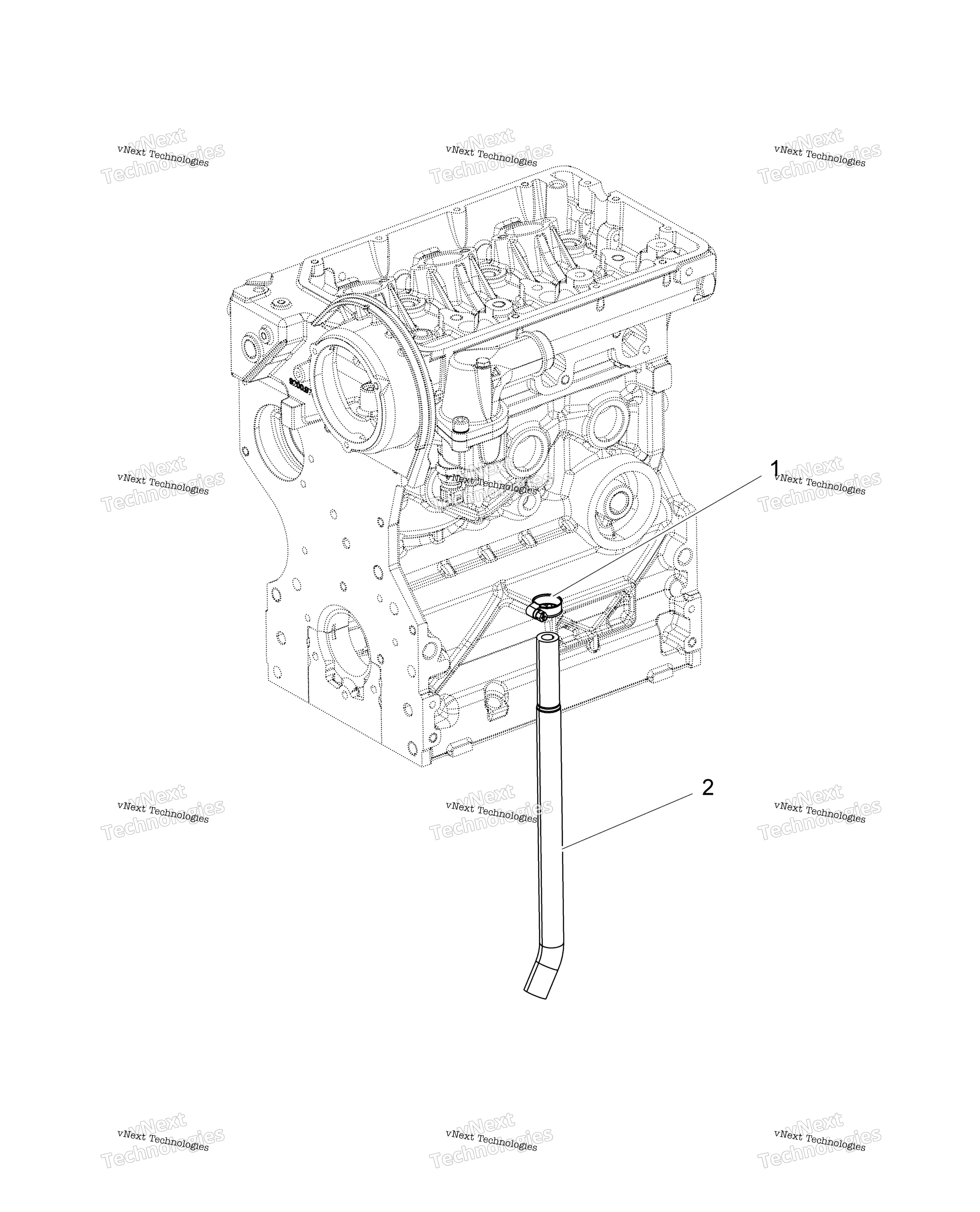 Engine, Water Blow By шланг R16rtad1a1 / E1