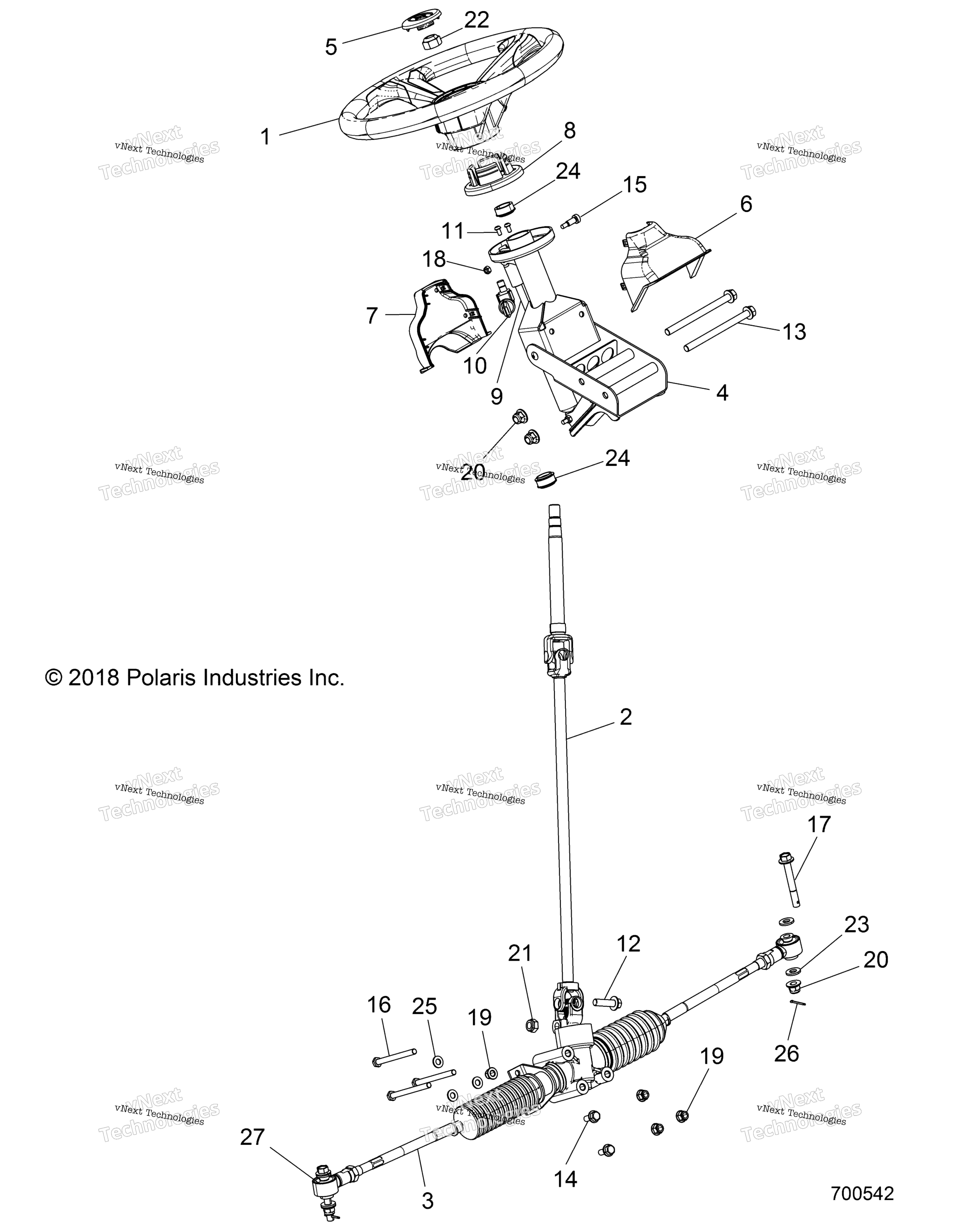 Steering, рулевое управление Asm. R16rma57f1