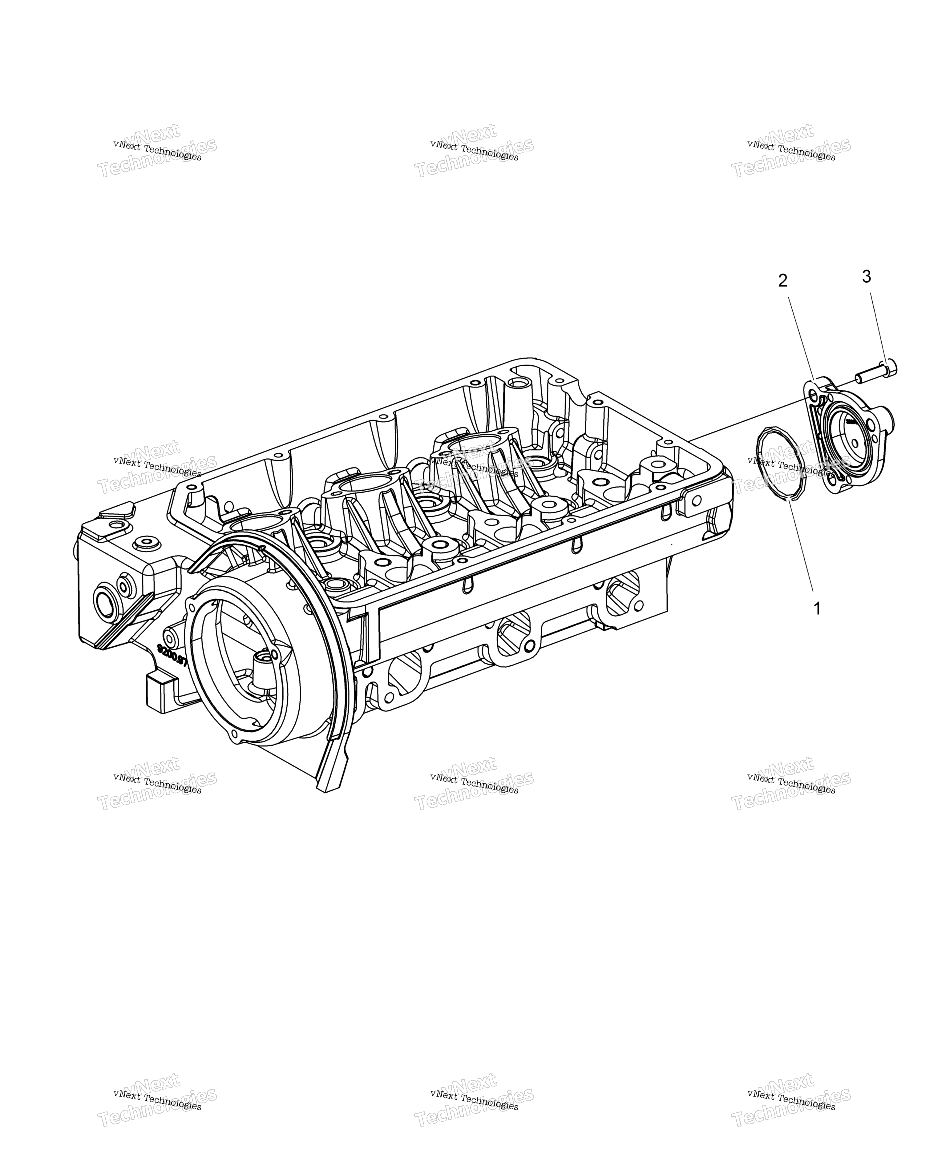 Engine, распредвал Flange