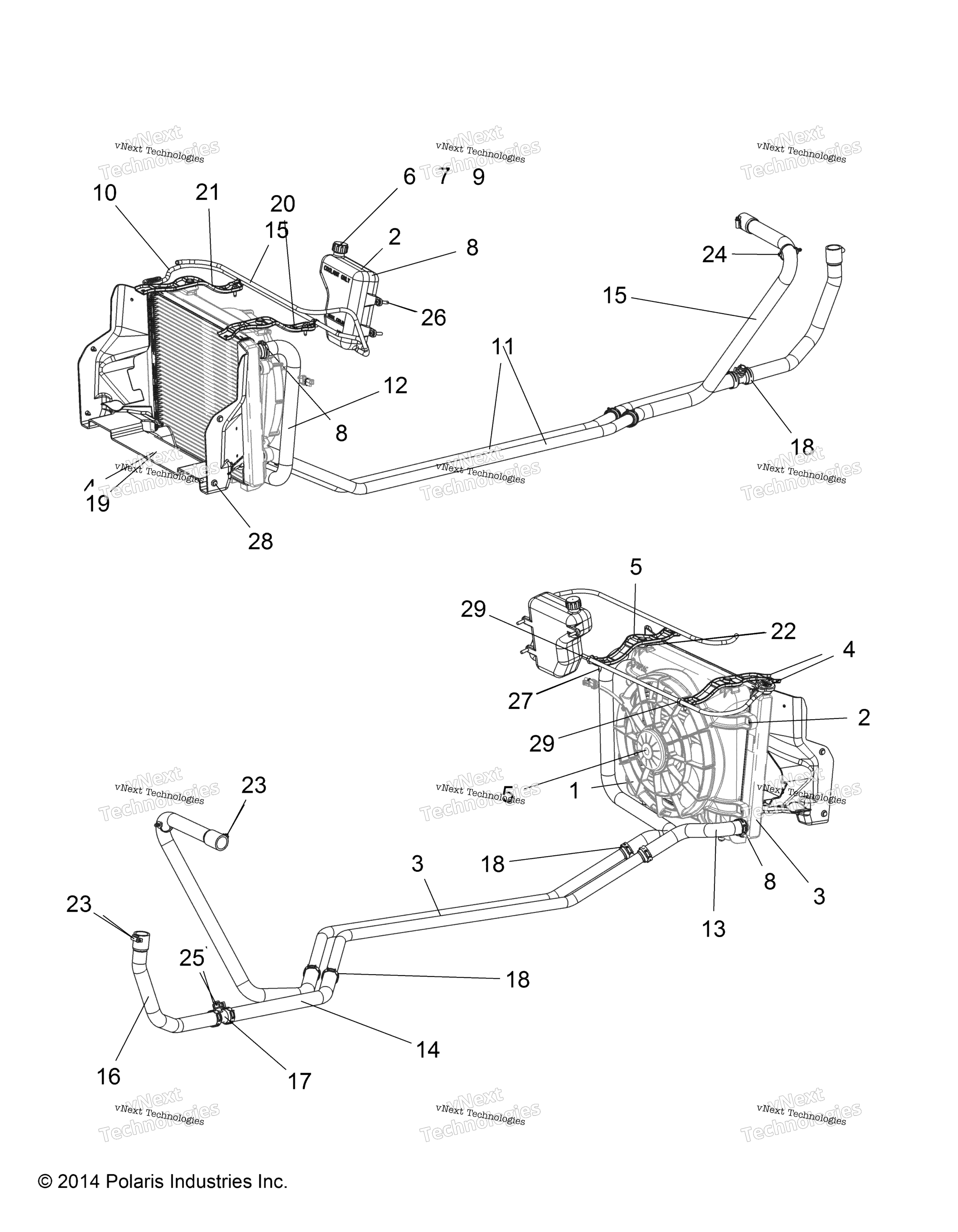 Engine, Water охлаждение System