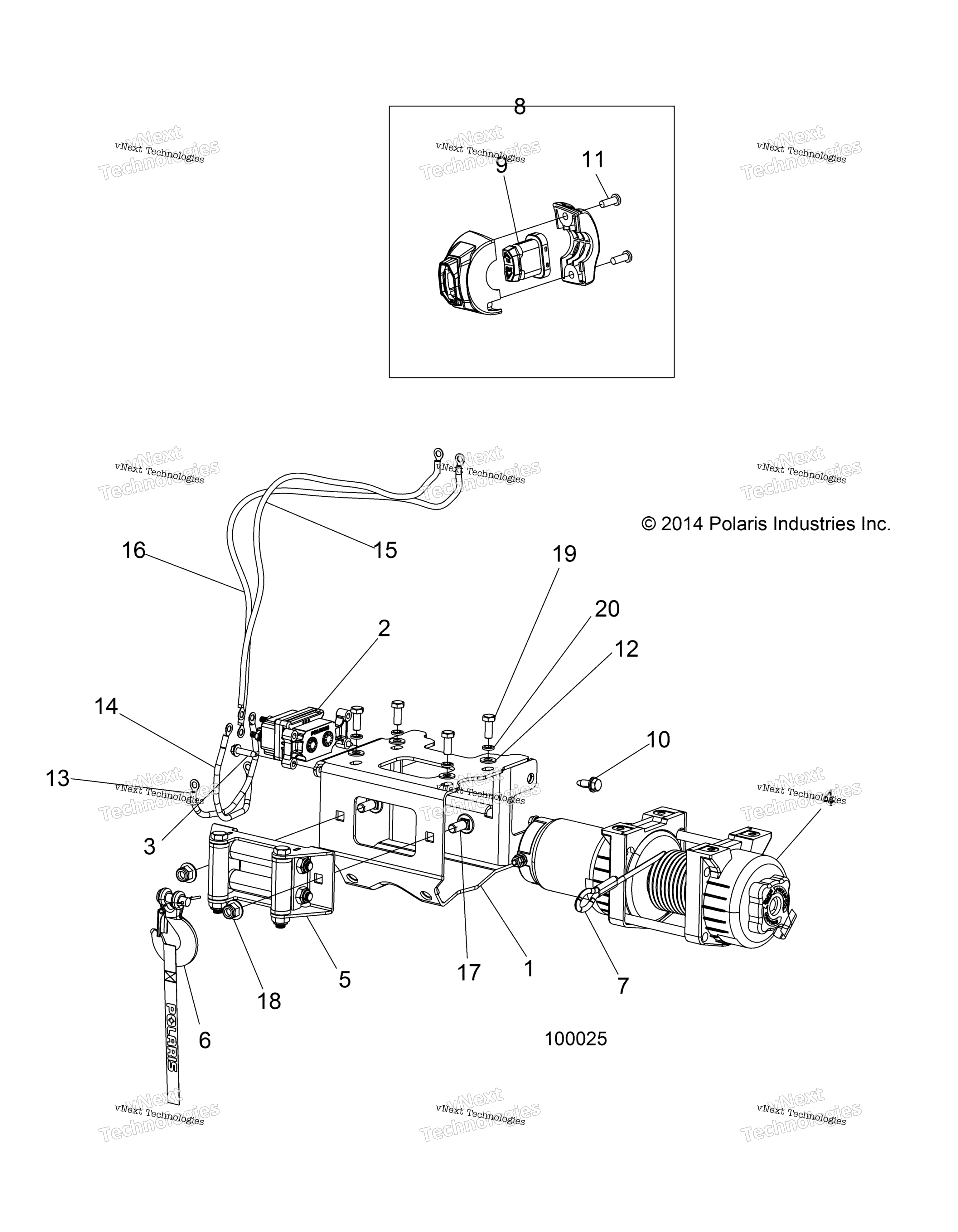 Chassis, лебёдка A17shd57a9 / Ag
