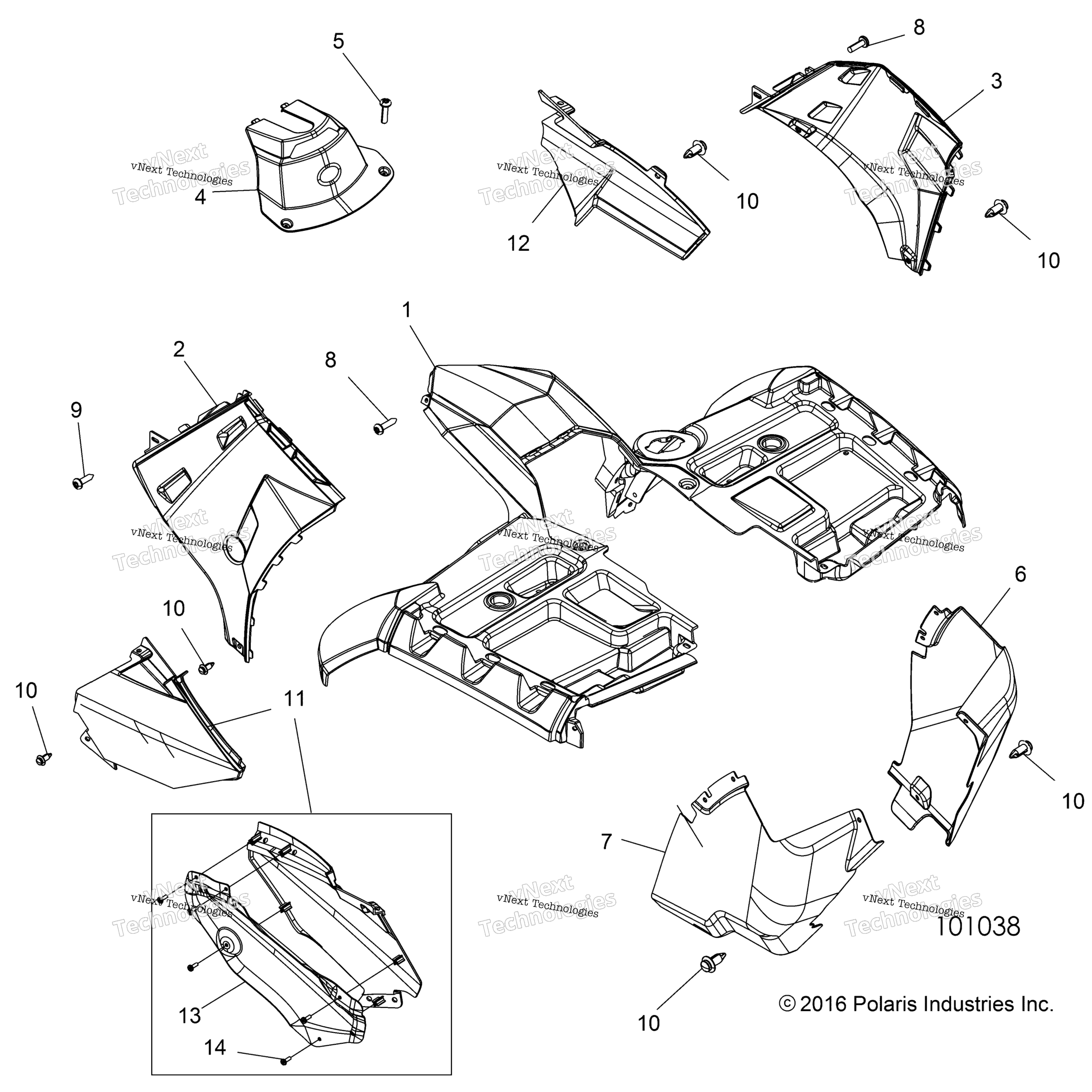 Body, передний Cab