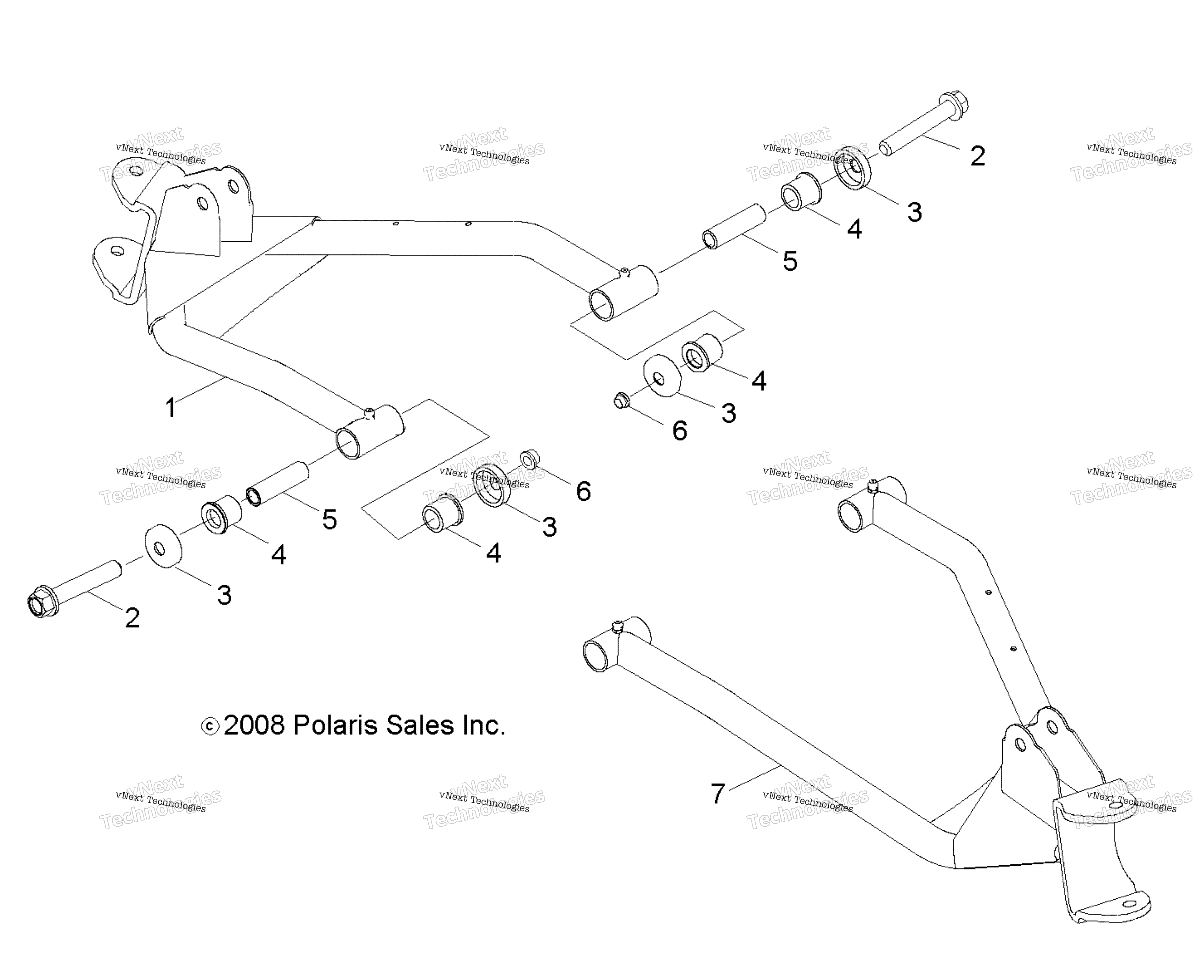 Suspension, управление Arm, передний