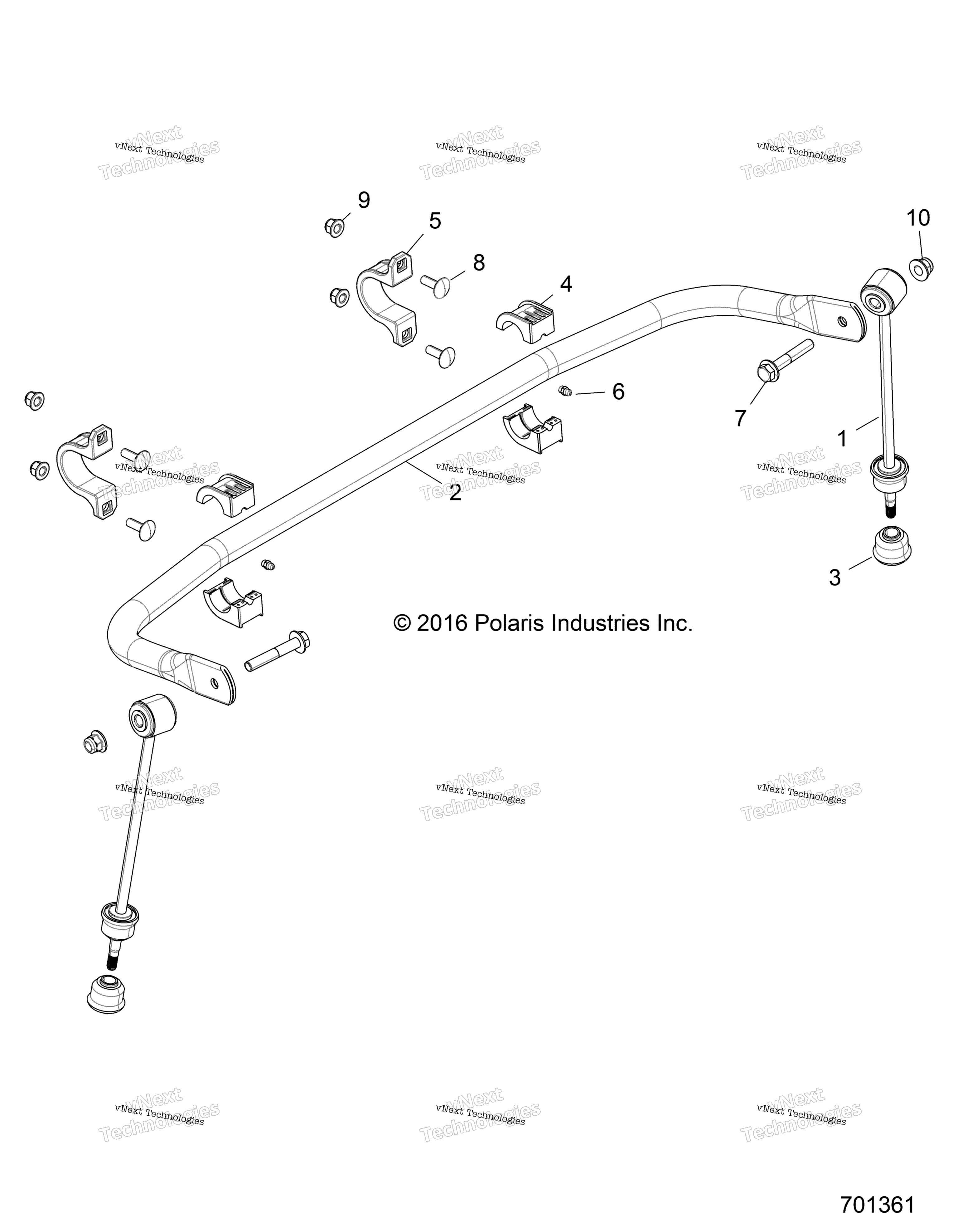 Suspension, Stabilizer Bar, задний