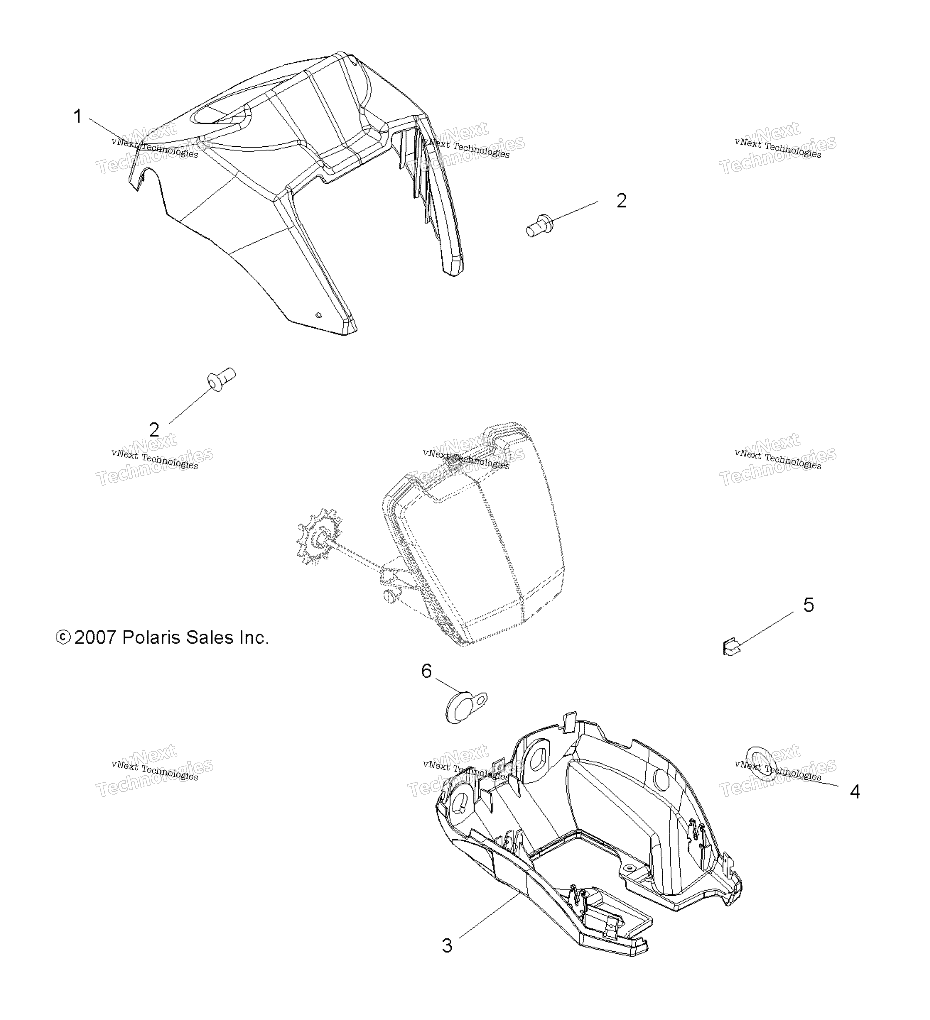 Body, Headlight Pod A17sws57c1 / E1