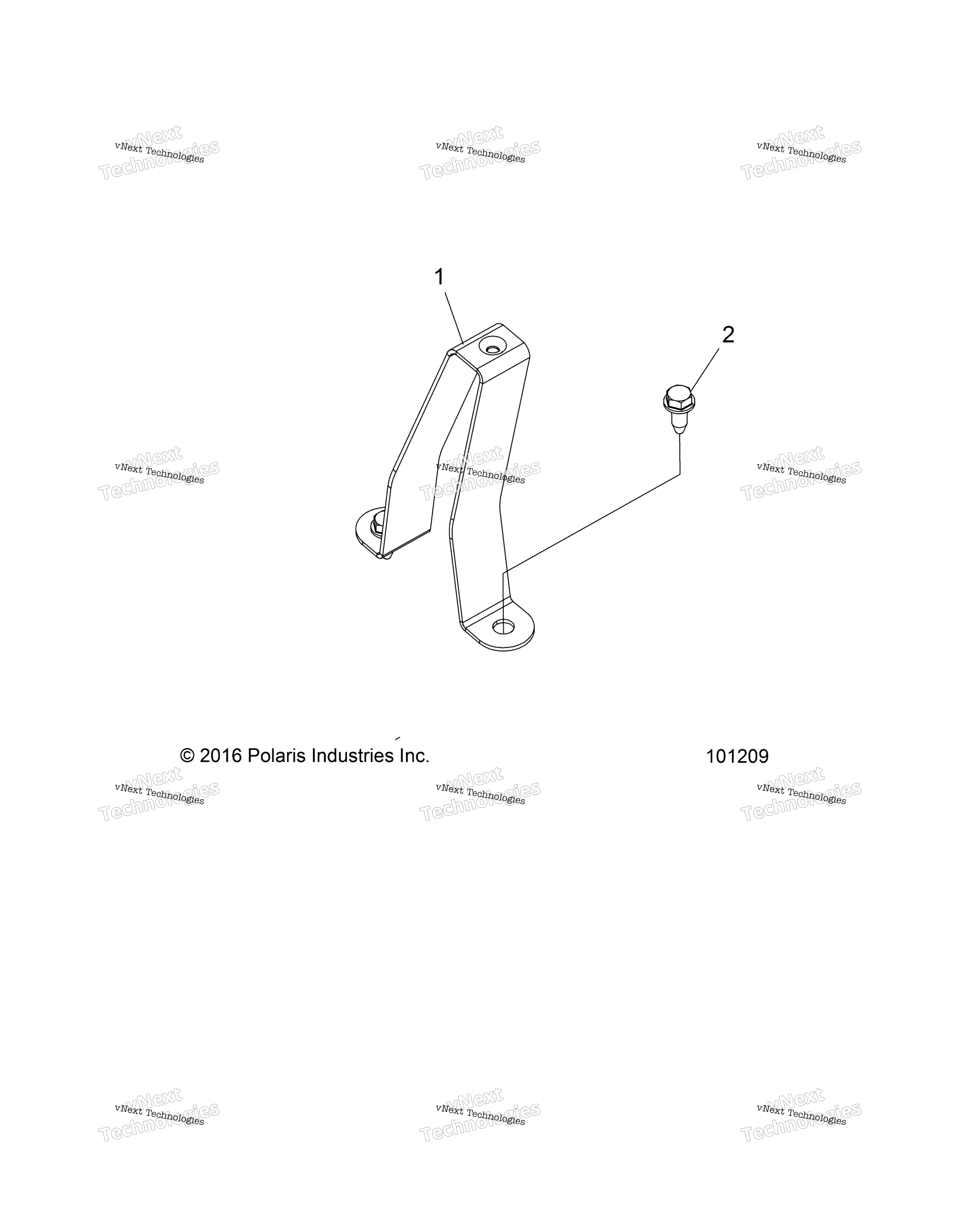 Chassis, топливный бак Support Bracket
