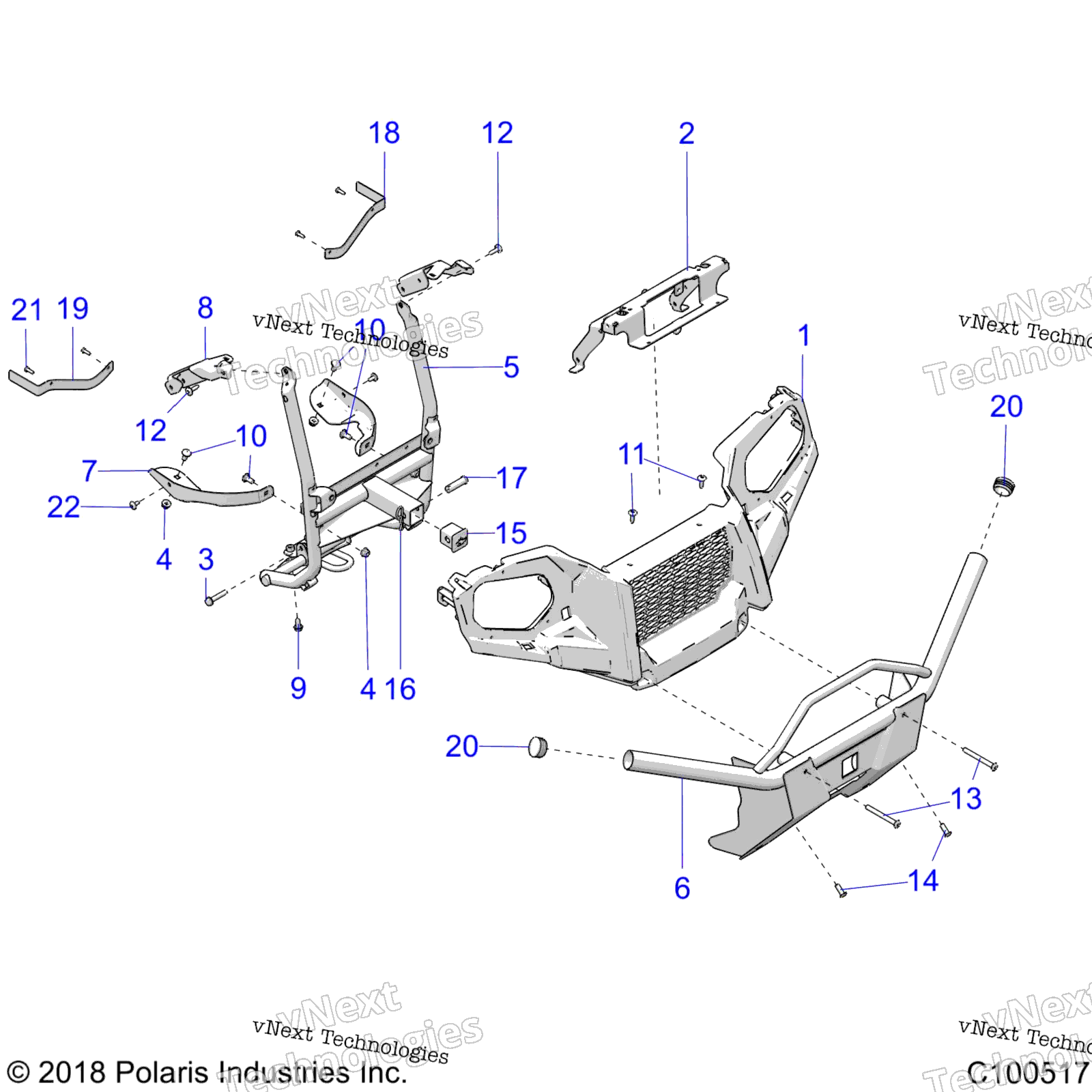 Body, передний Bumper & крепление A17seg50a4