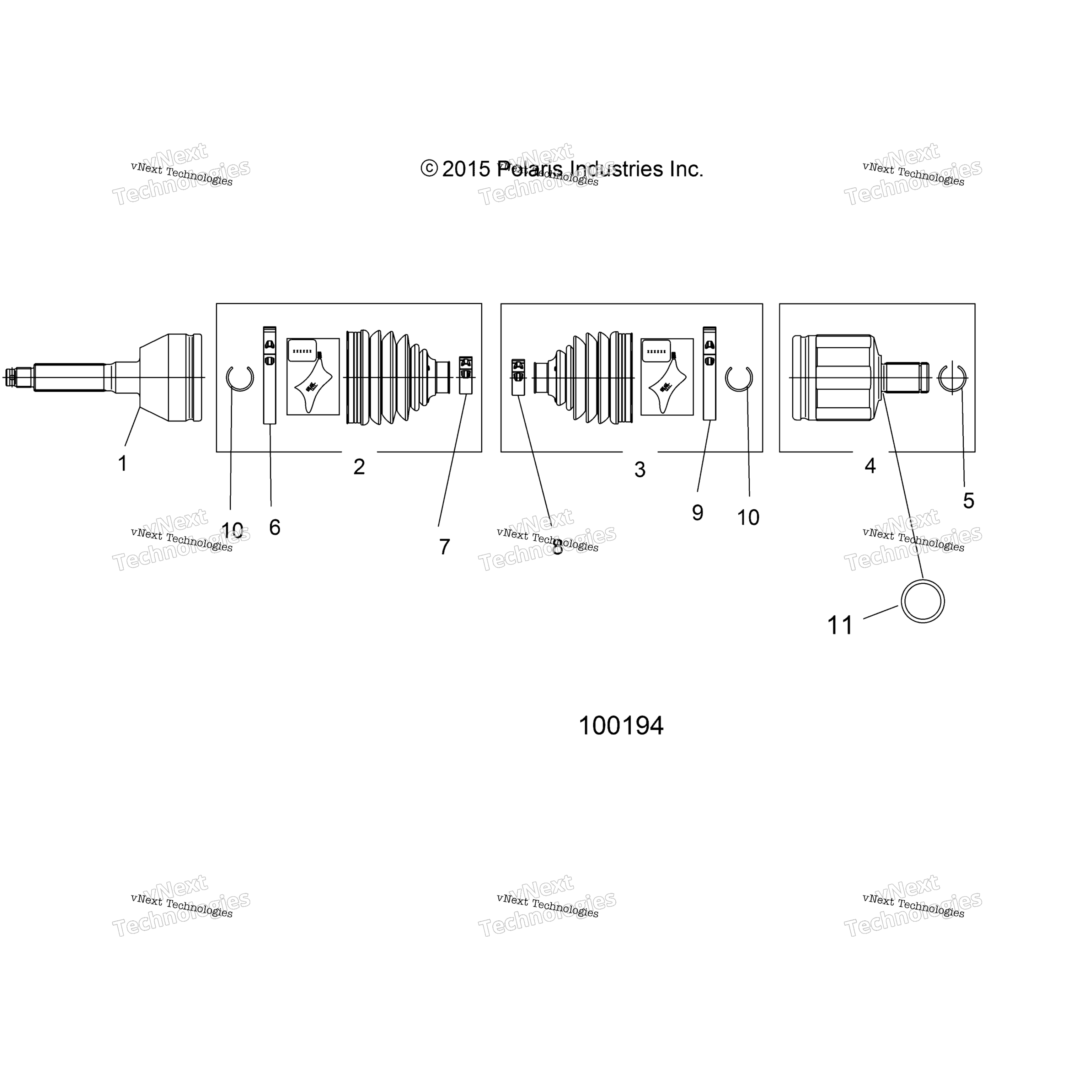 Привод Train, Front Drive Shaft