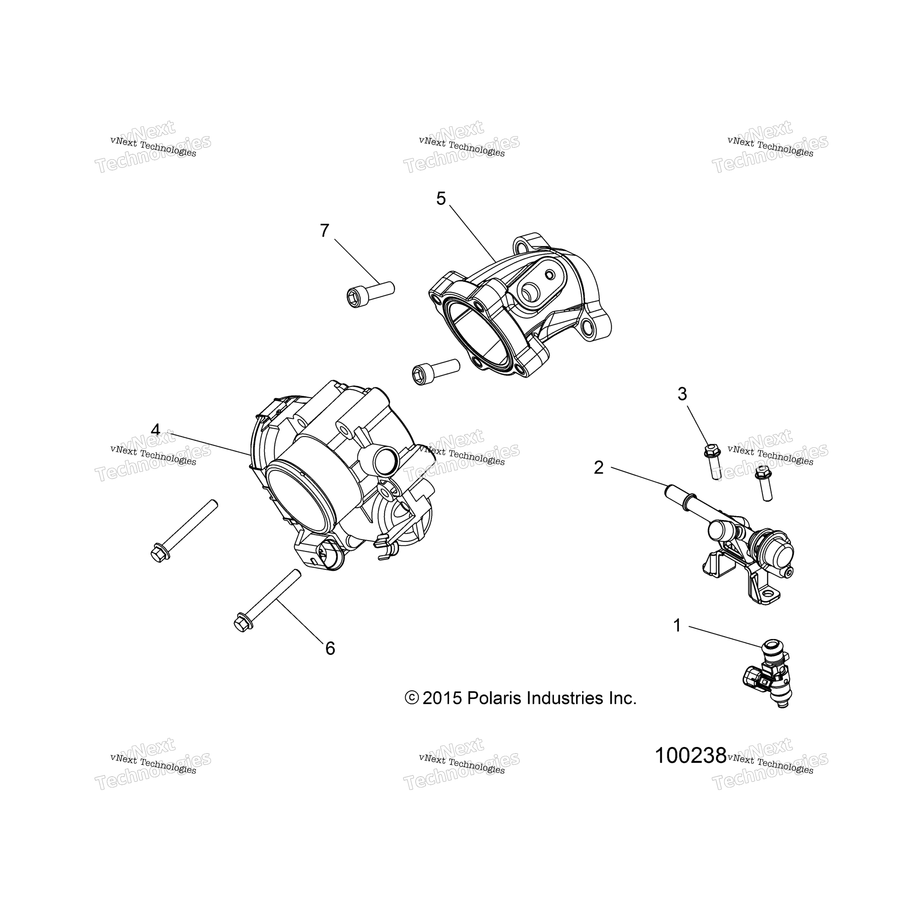 Двигатель, дроссельный узел & Fuel Rail