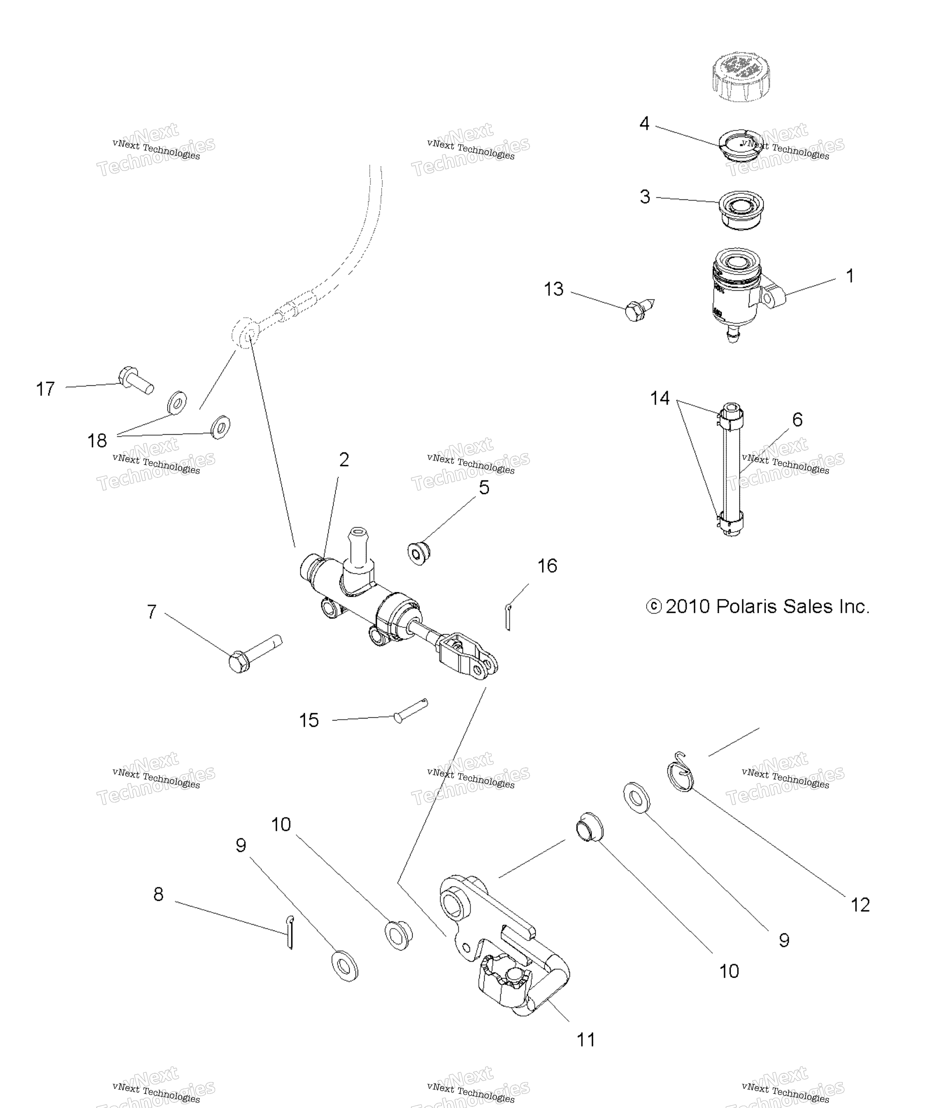Brakes, тормоз Pedal & Master цилиндр