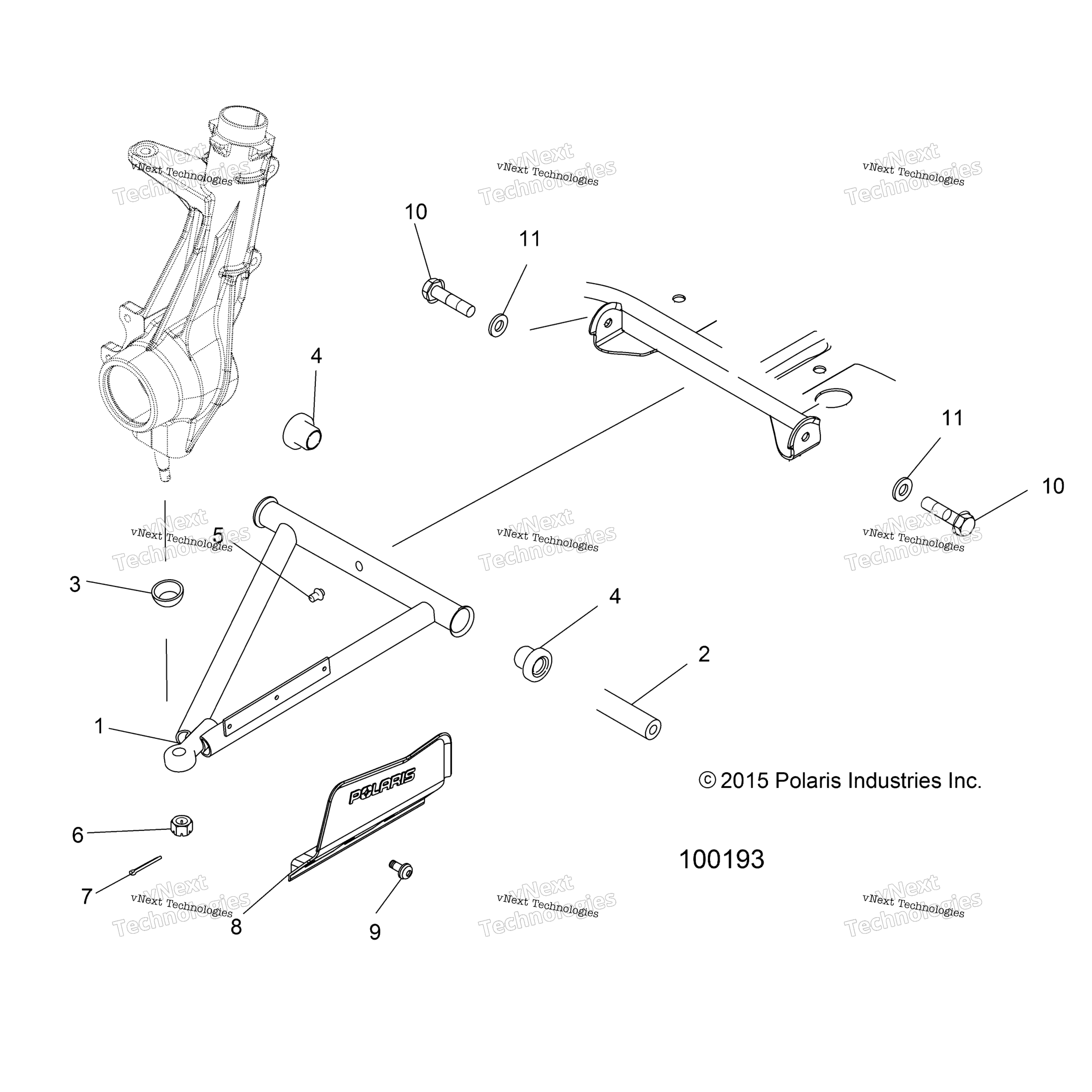 Suspension, рычаг & стойка крепление