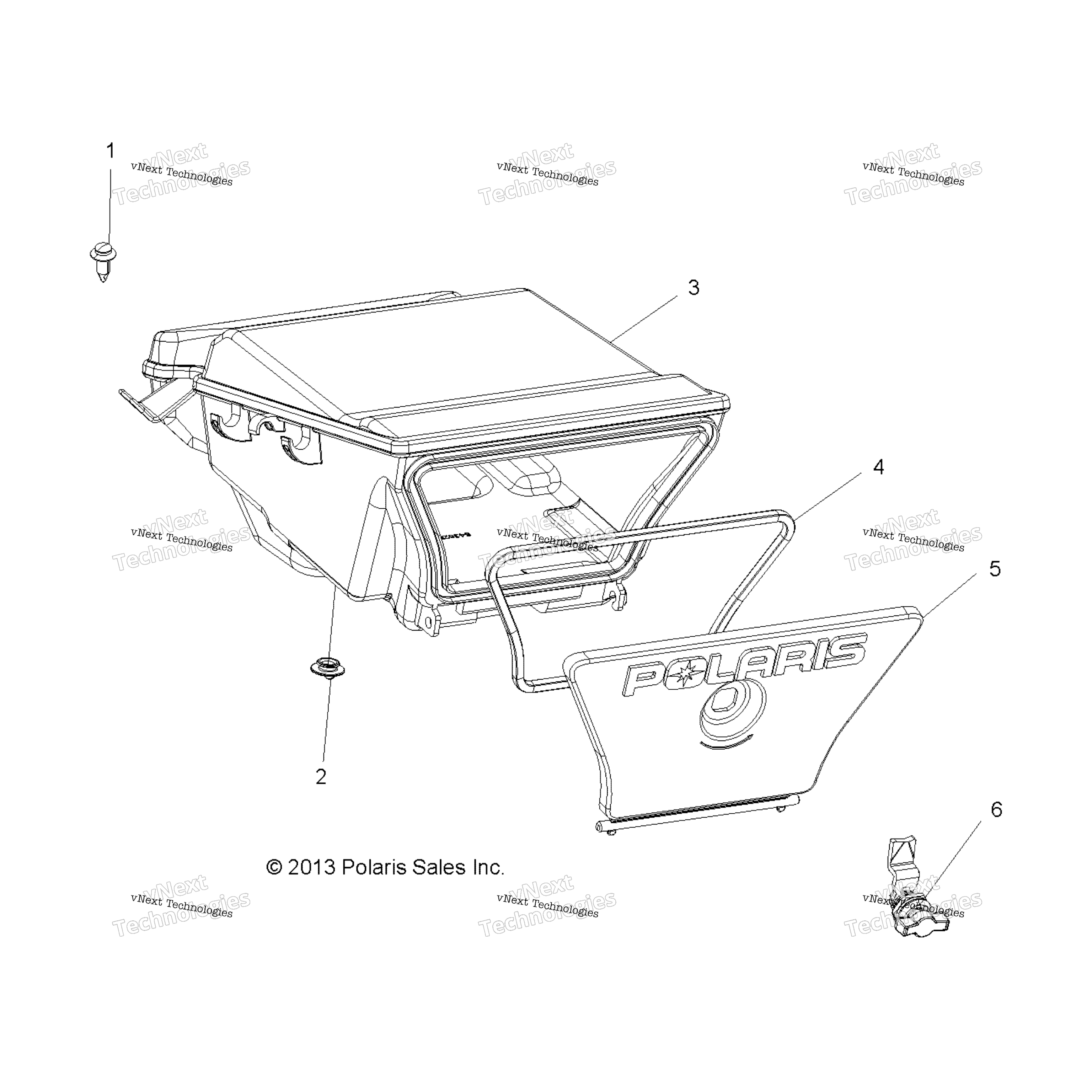 Body, Storage Box, задний