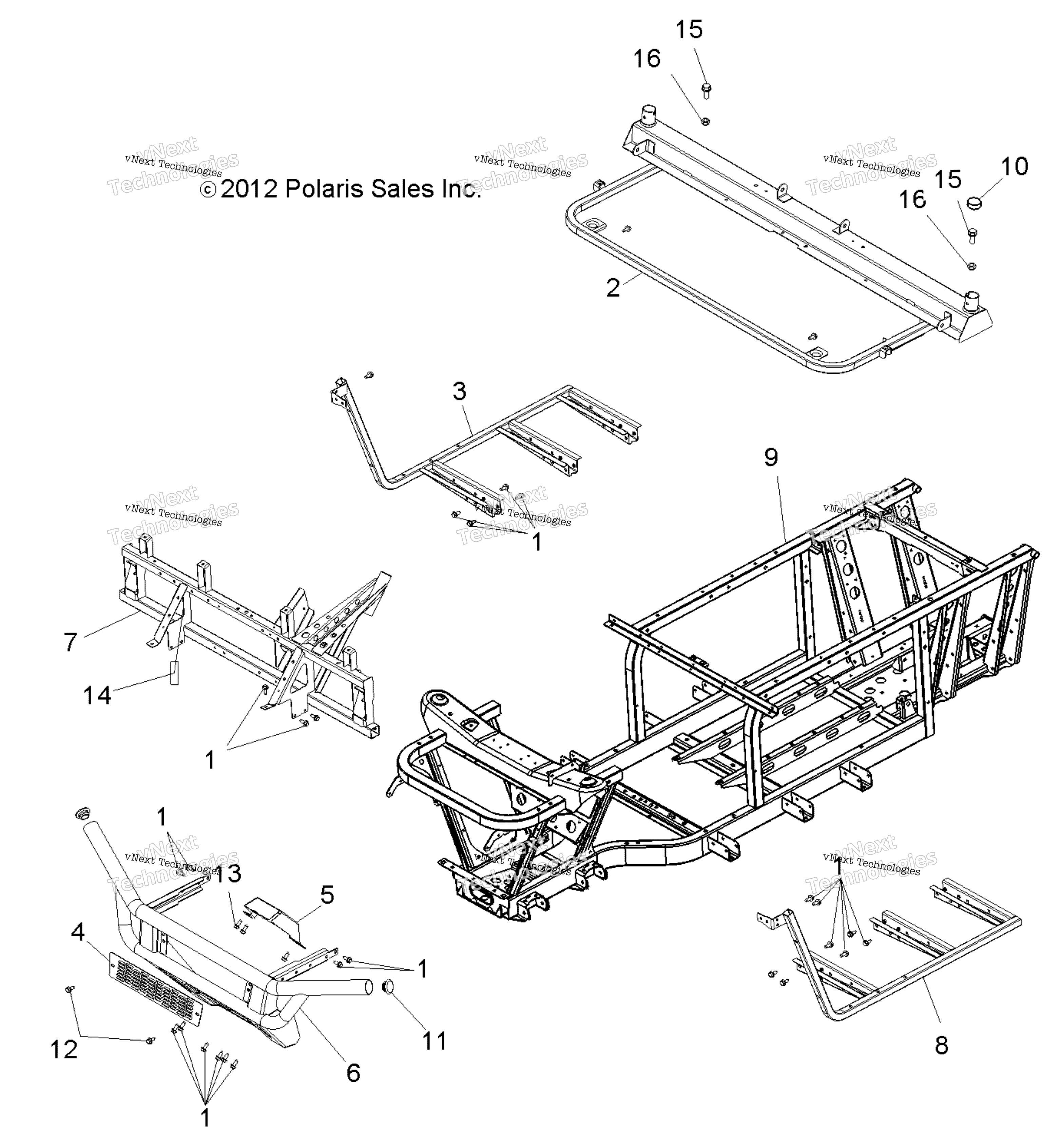 Chassis, рама & передний Bumper
