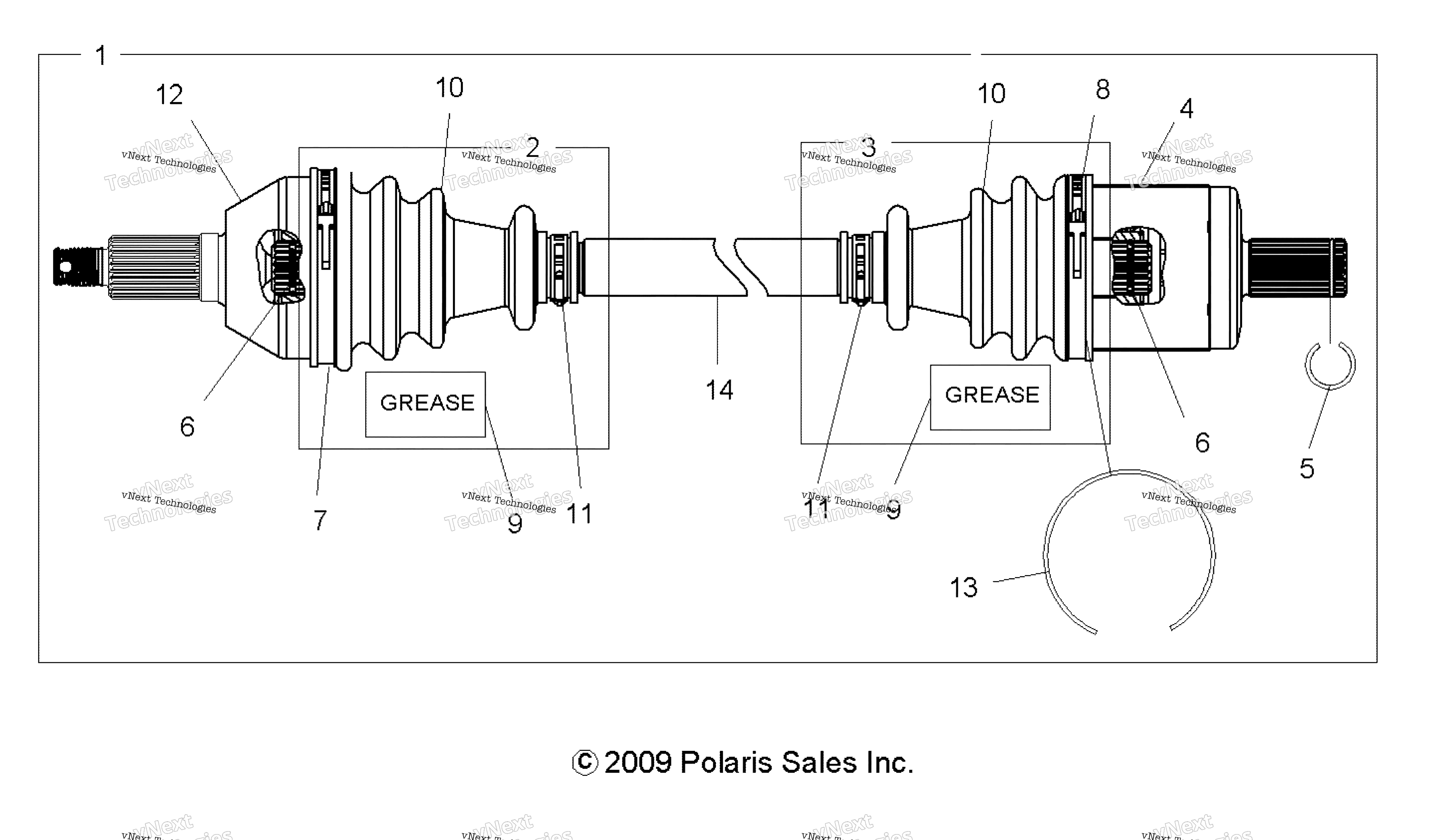 Привод Train, Front Drive Shaft
