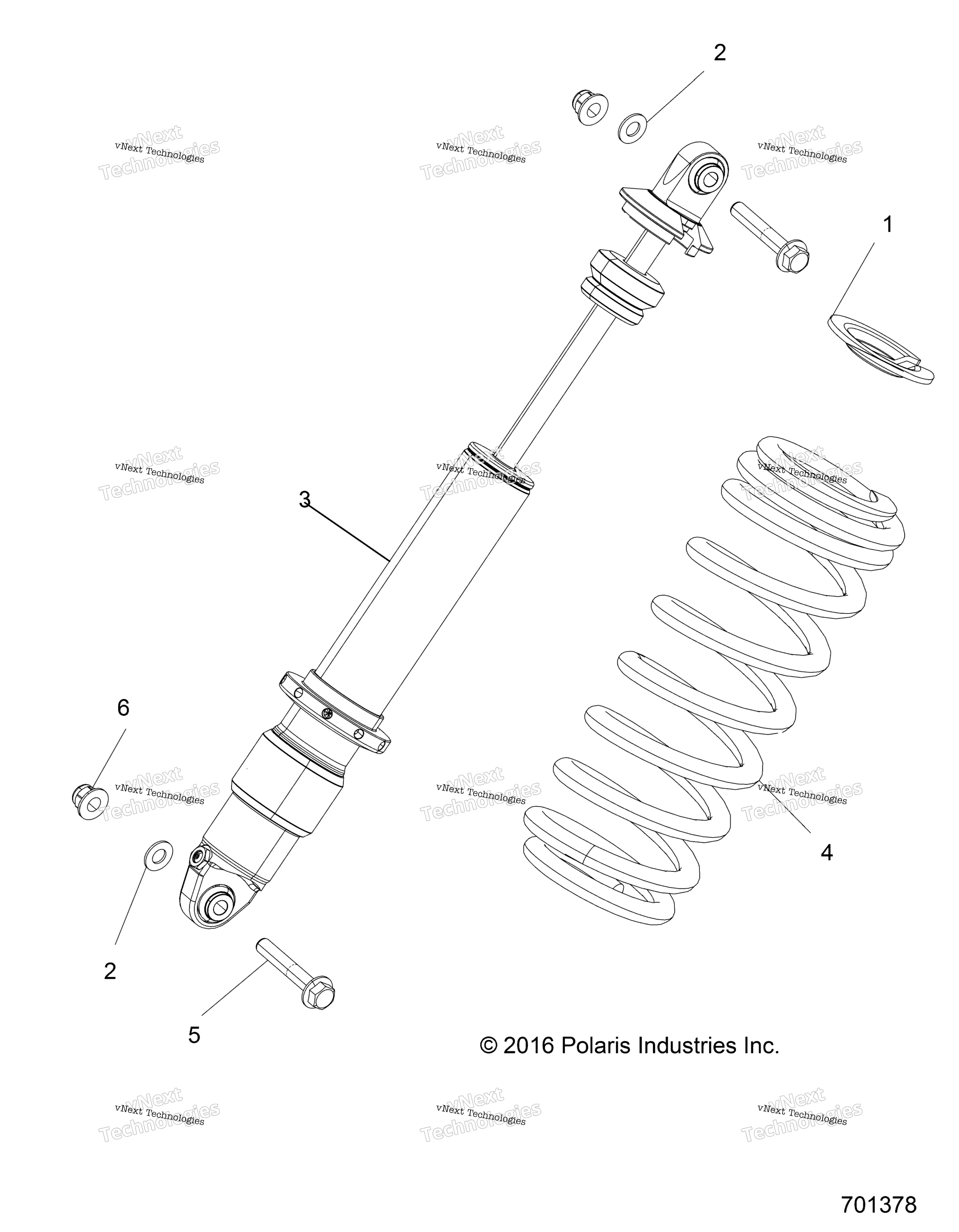 Подвеска, задний амортизатор Mounting