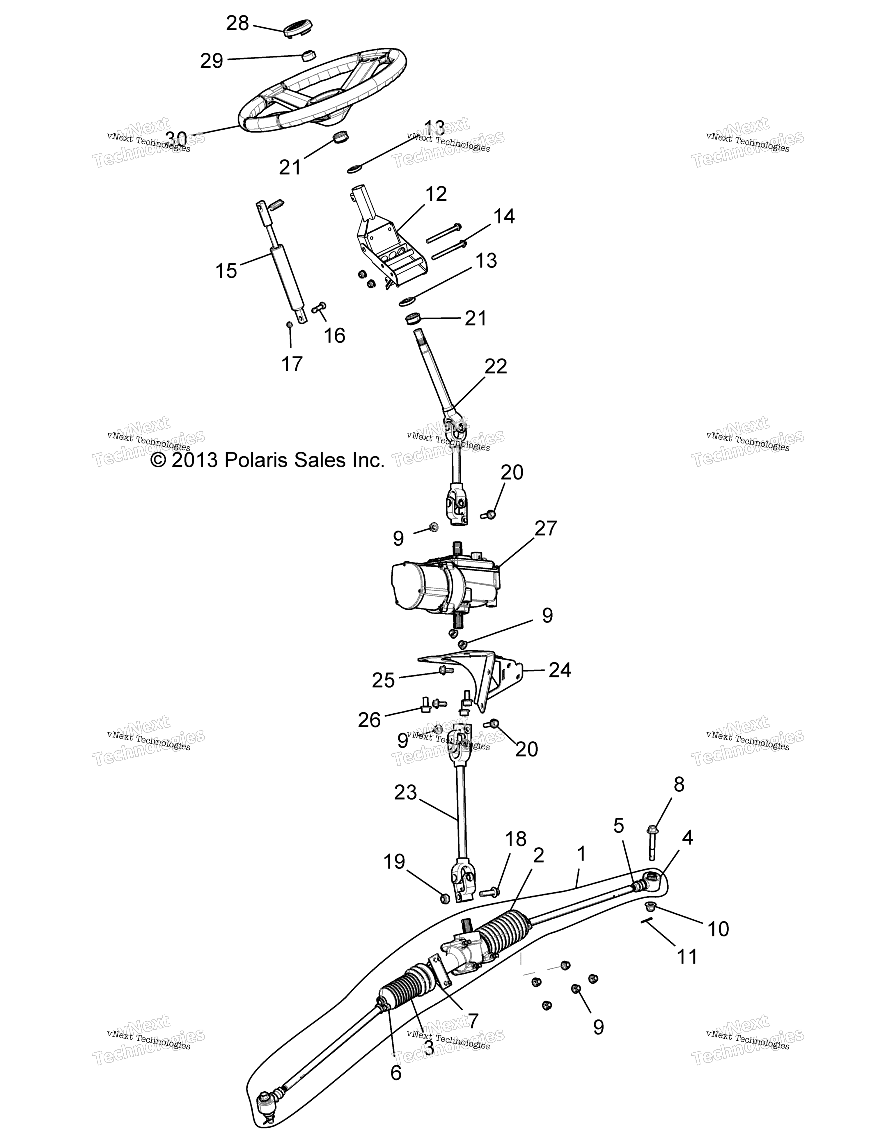 Steering, рулевое управление Asm. R17rve87a9 / B9 (49Rgrsteering15cr)
