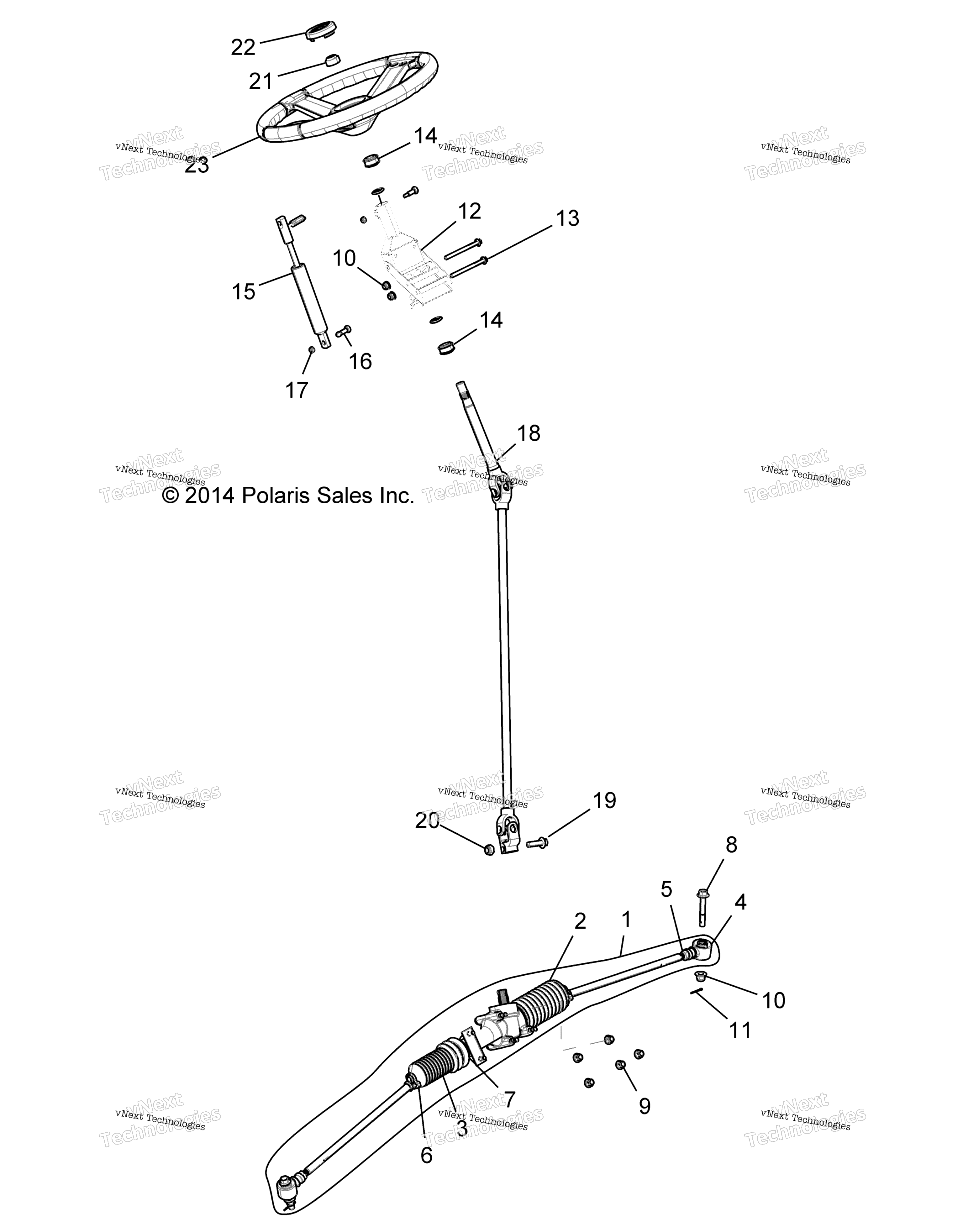 Steering, рулевое управление Asm. R17rva87a1 / B1 (49Rgrsteering15crew)