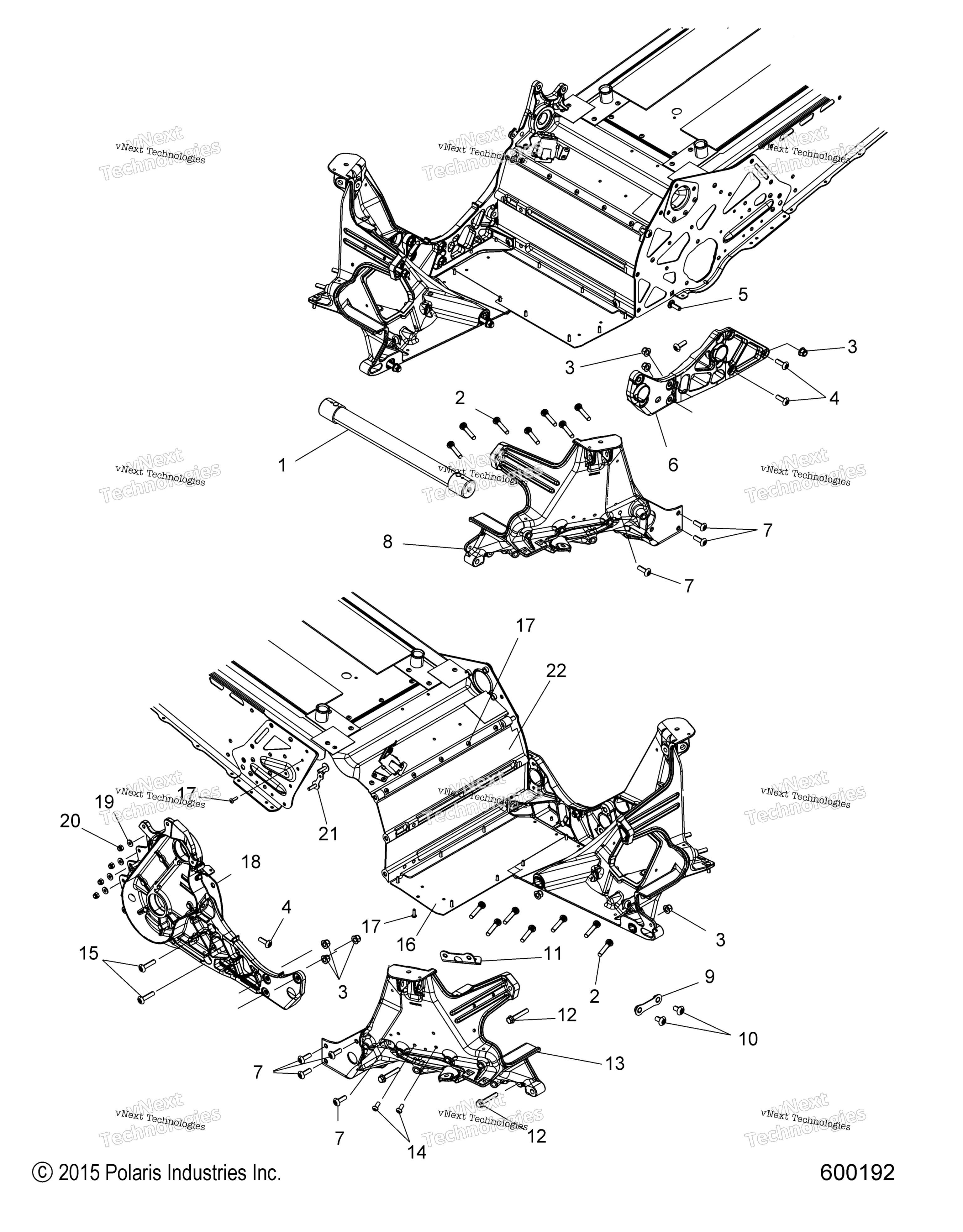 Chassis, Bulkhead Asm. All опции