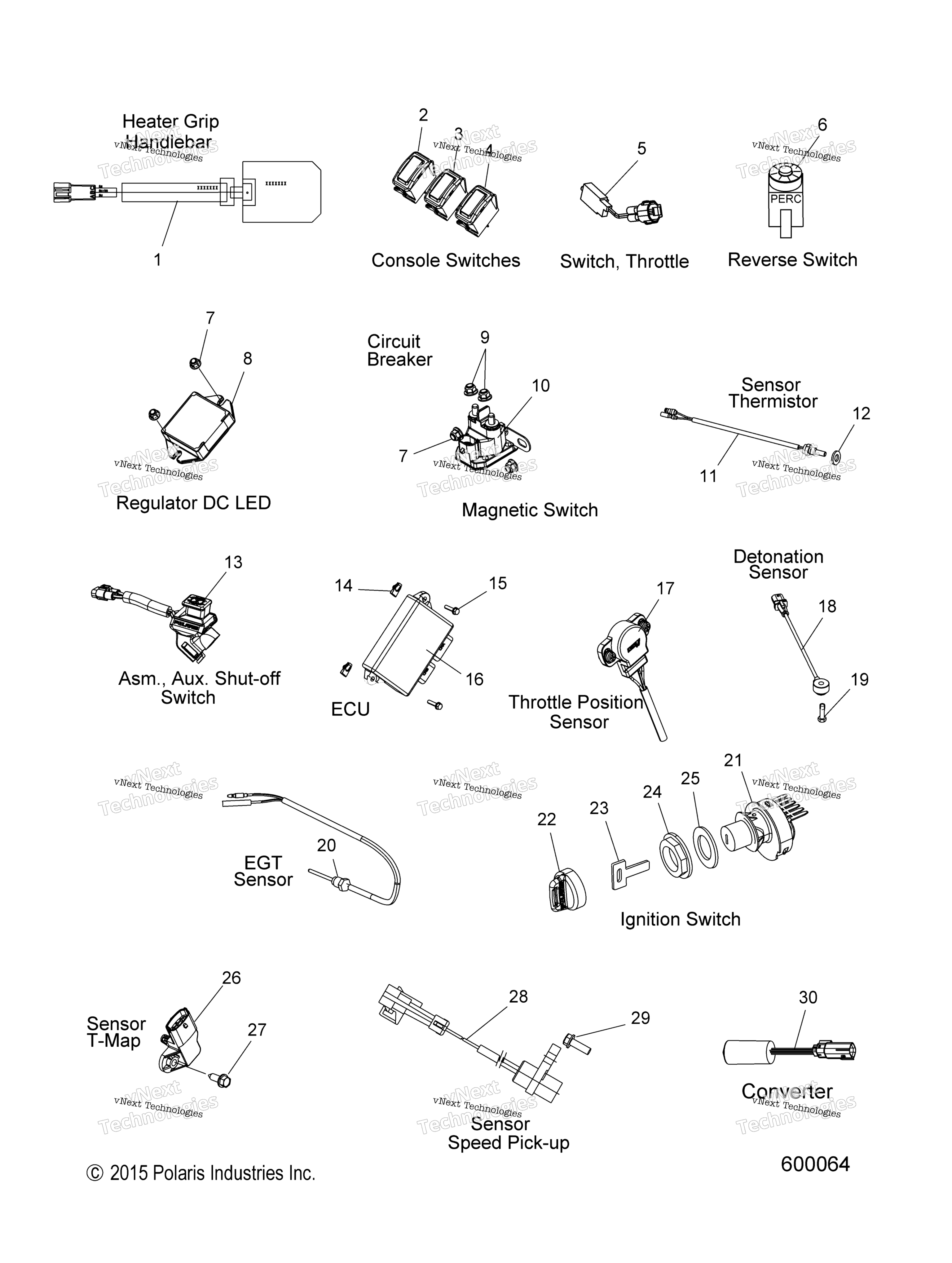 Electrical, Switches, Sensors & Components All опции