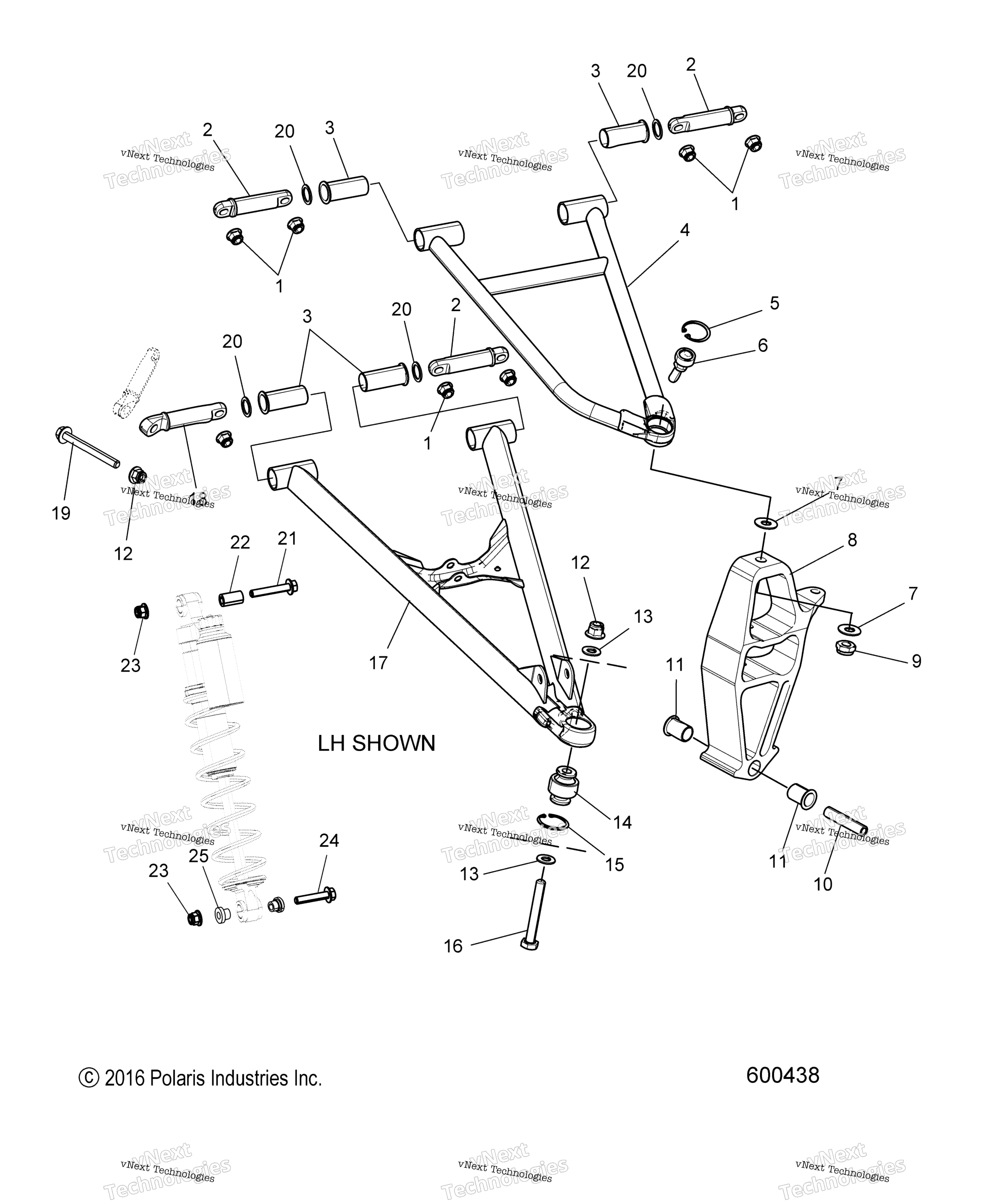 Suspension, управление Arms & Spindle