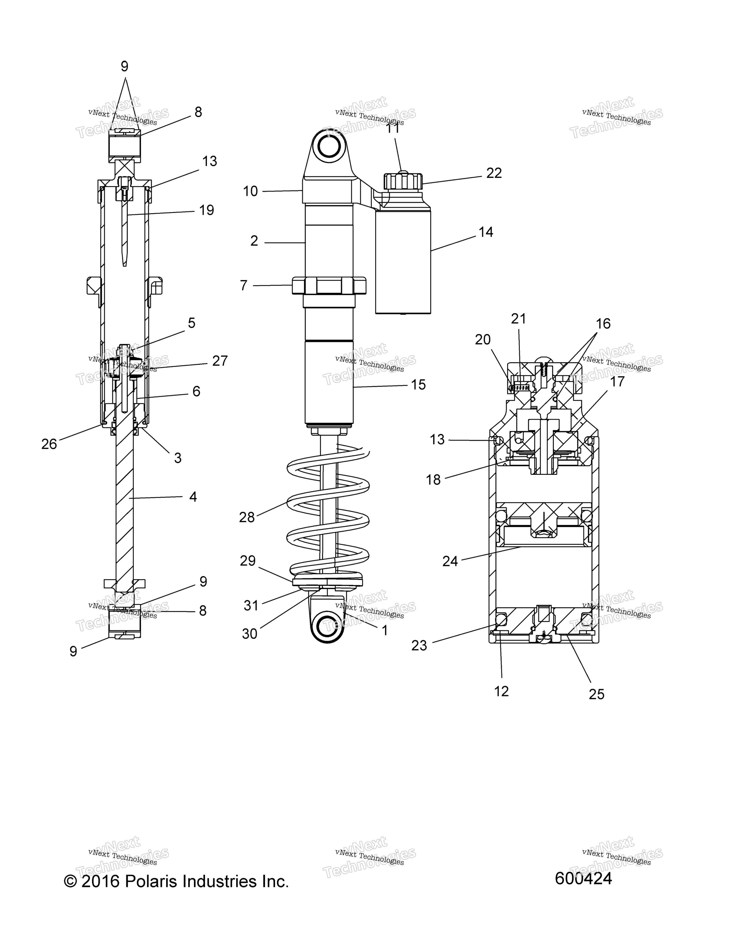 Suspension, Shock, задний Track
