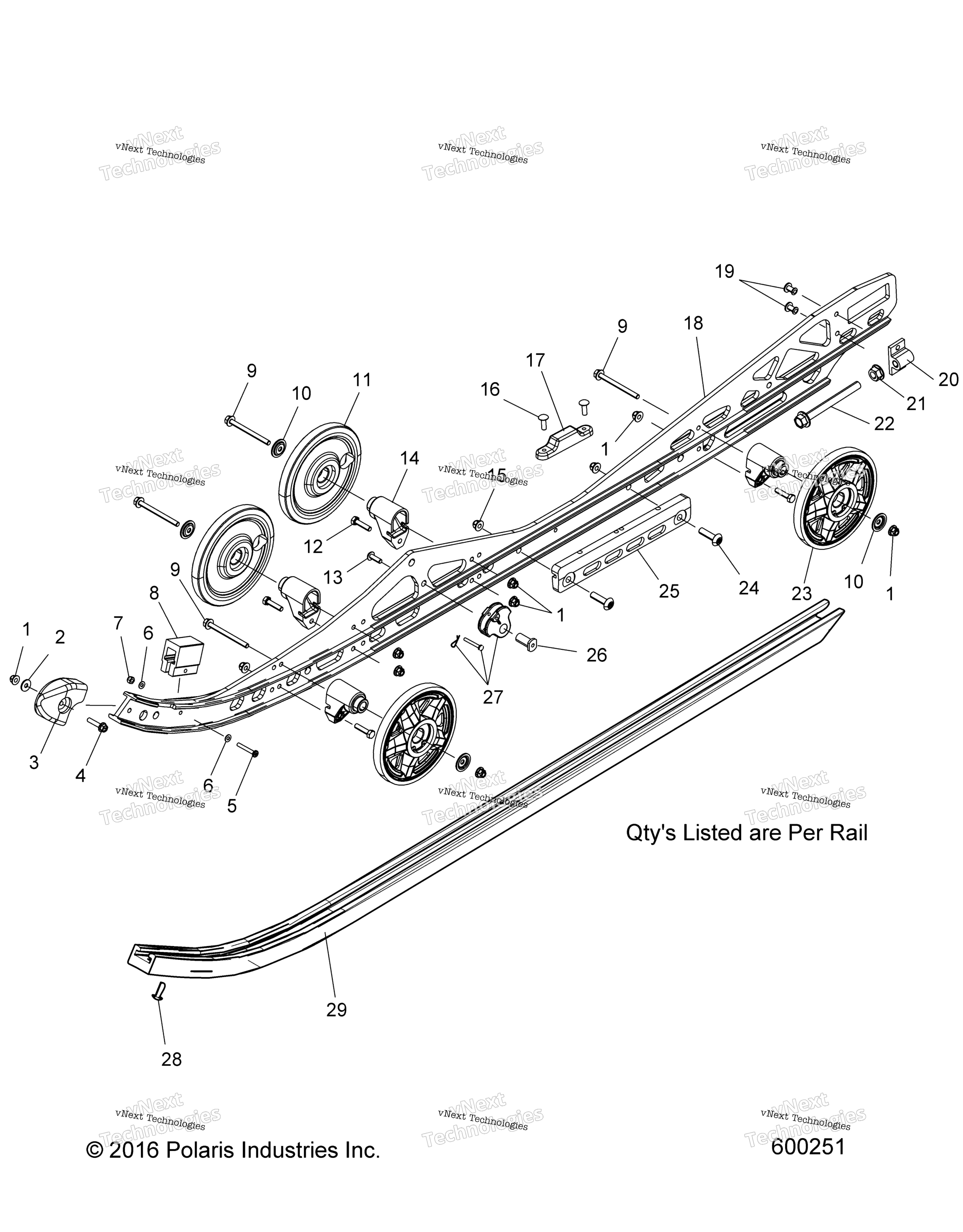 Suspension, Rail крепление All Options