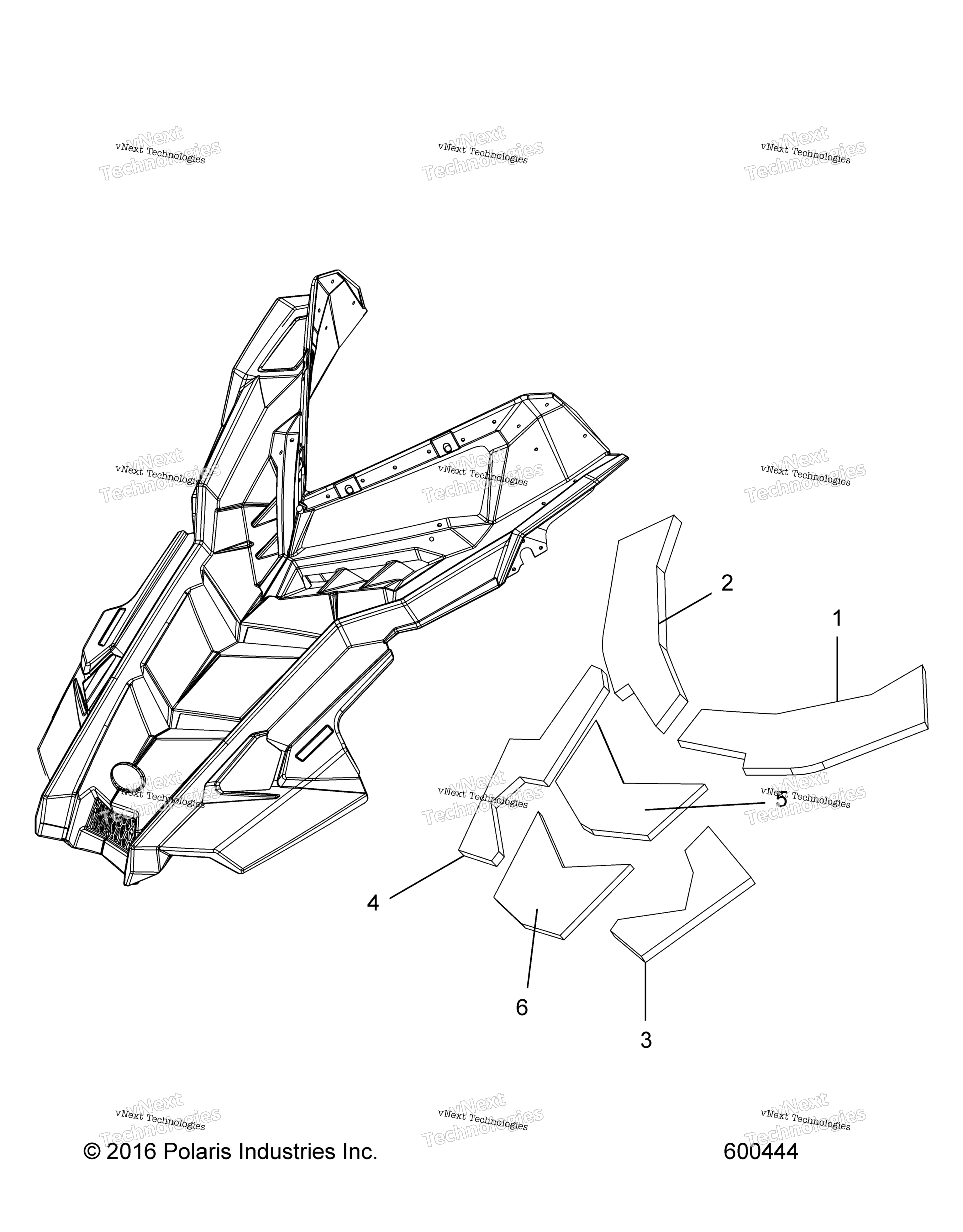 Body, Hood Foam / Fiber