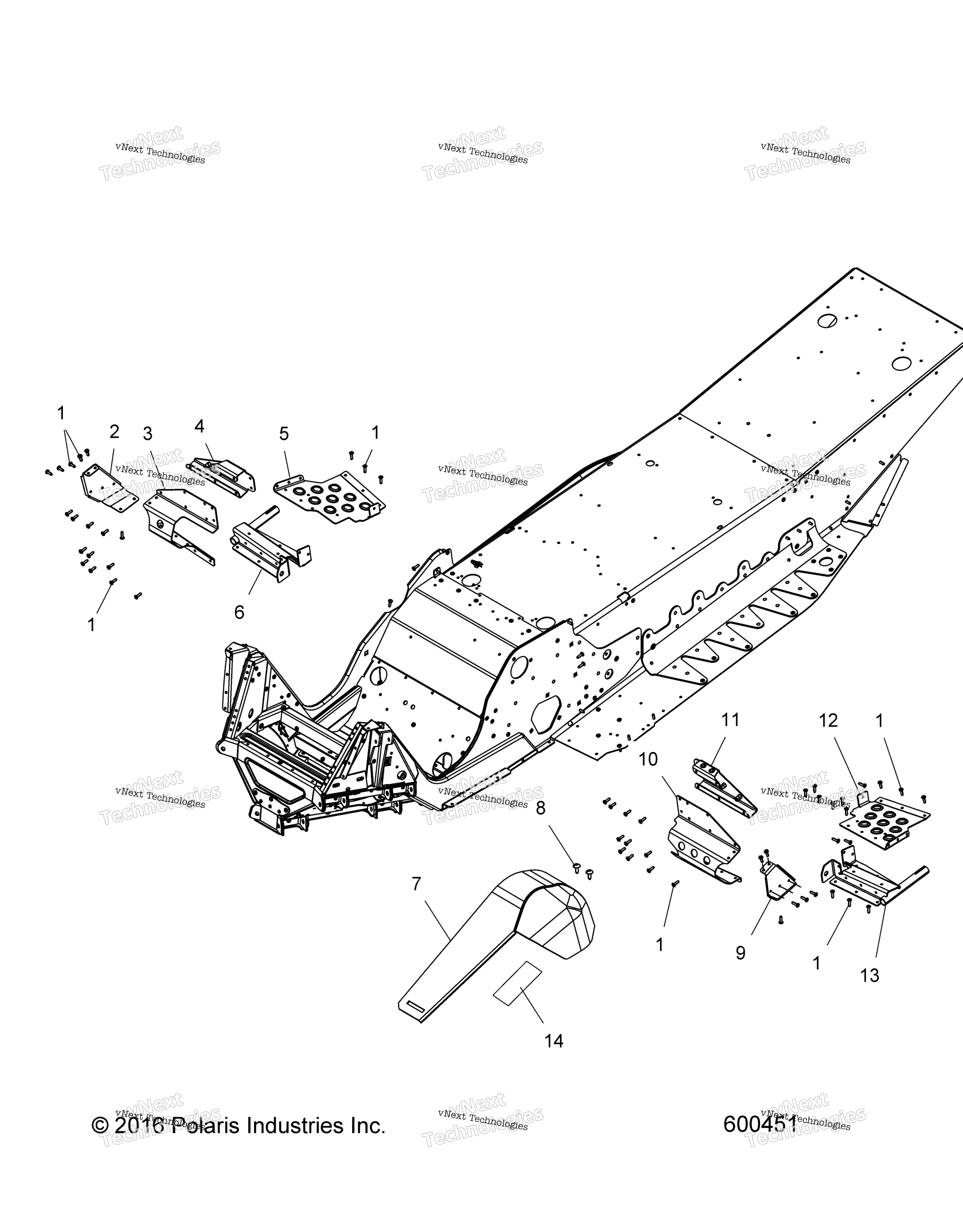 Chassis, Footrest & сцепление защита S167mbx6jsa / Jea