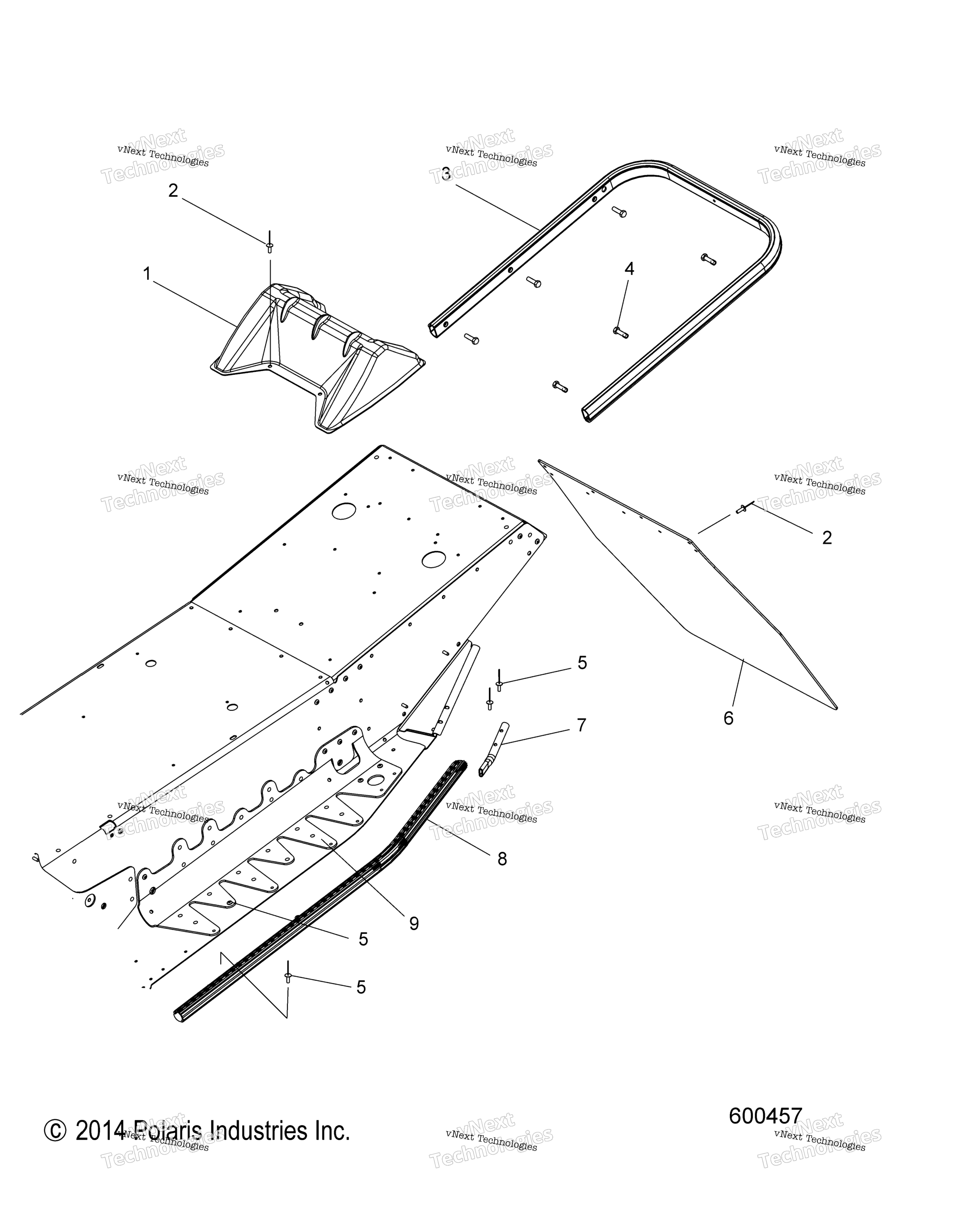 Chassis, задний Asm