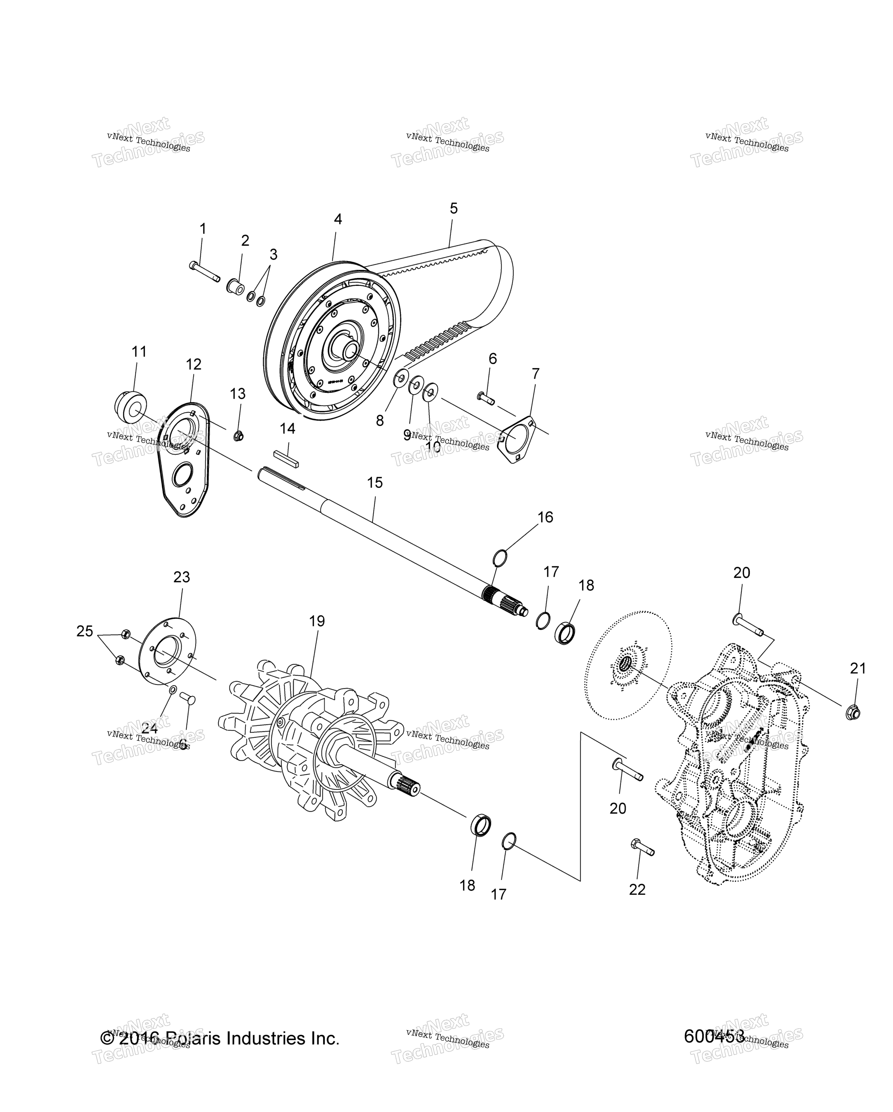 Привод Train, Jackshaft & Driveshaft