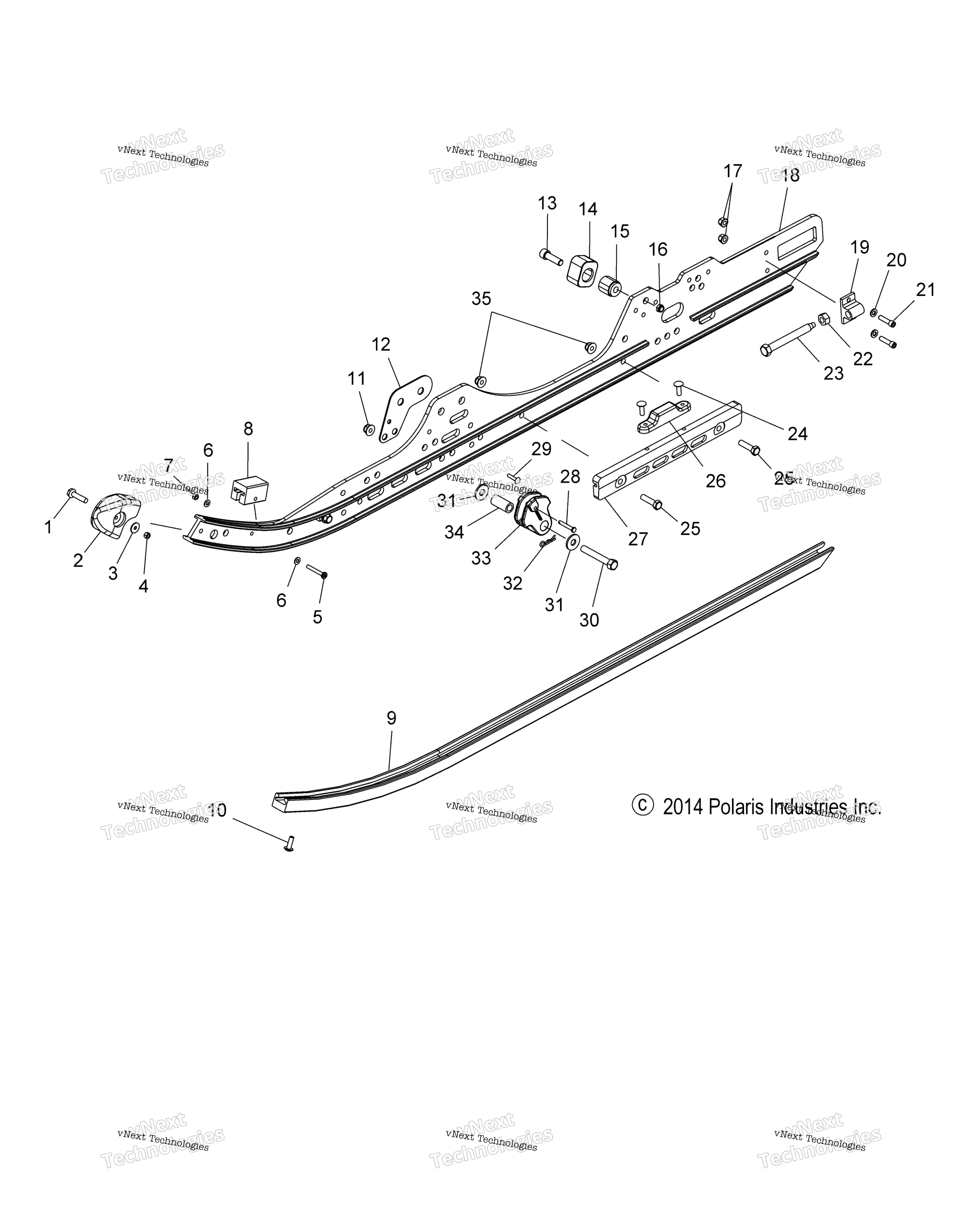 Suspension, Rail крепление