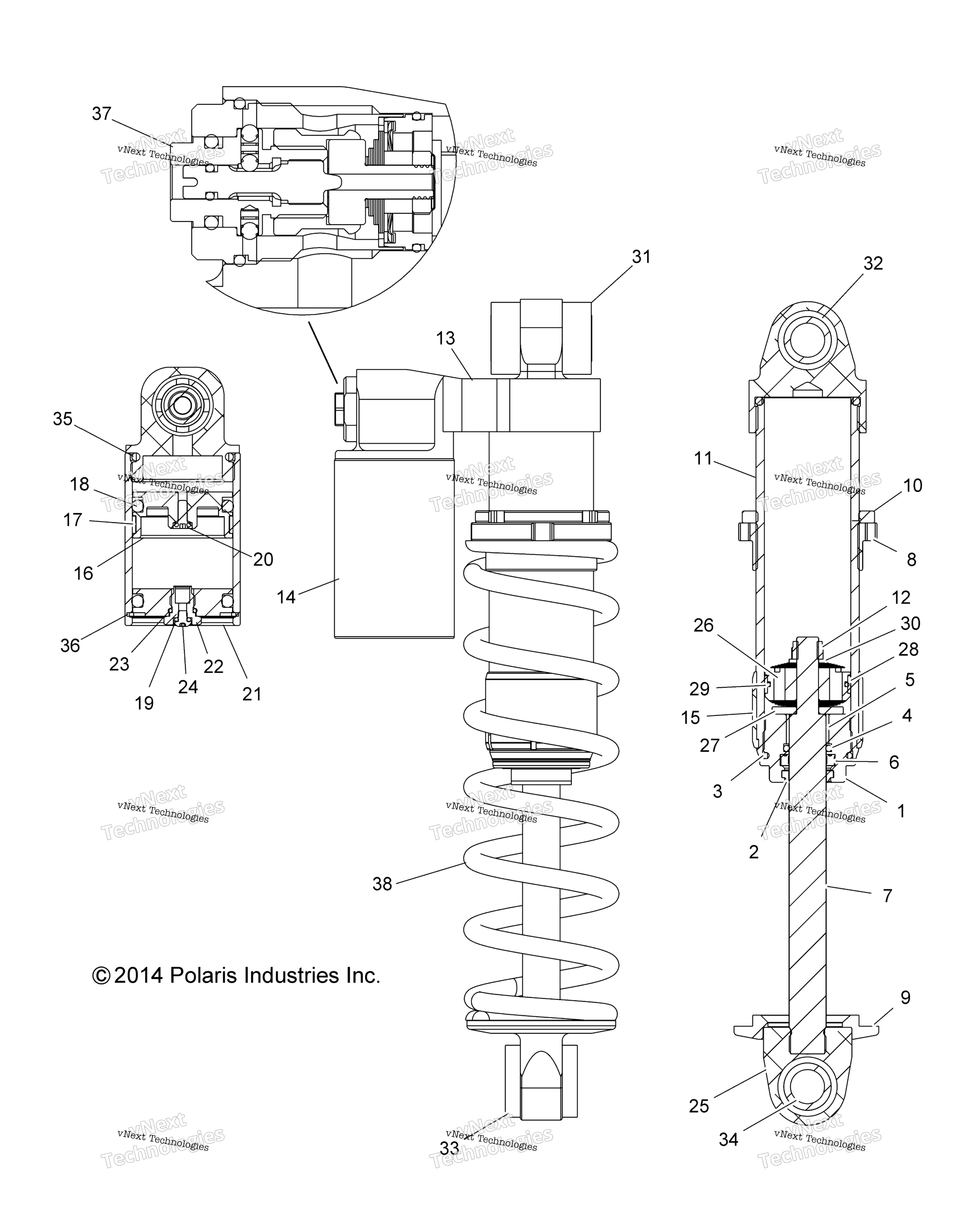 Suspension, Shock, передний Track