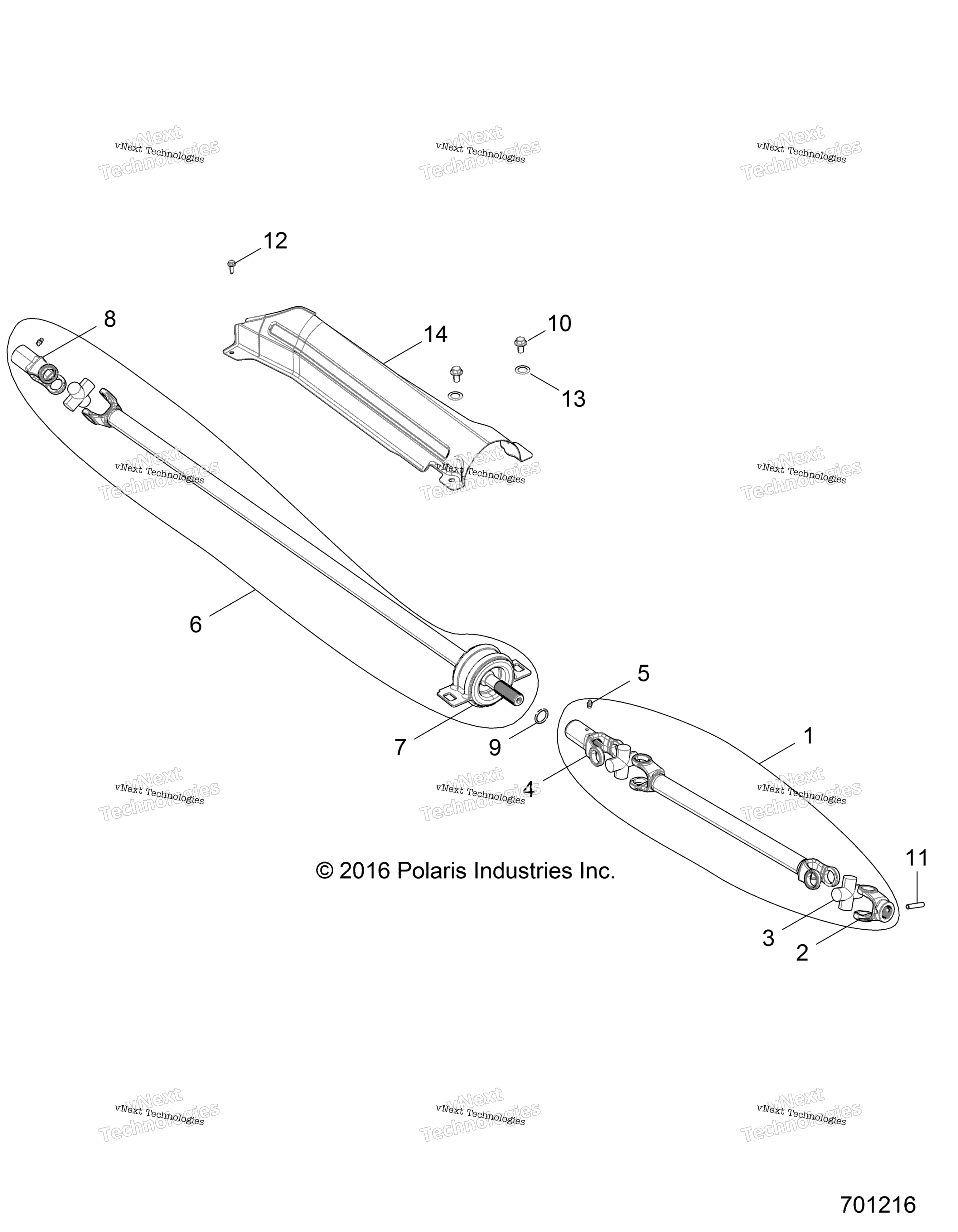 Привод Train, Prop Shaft