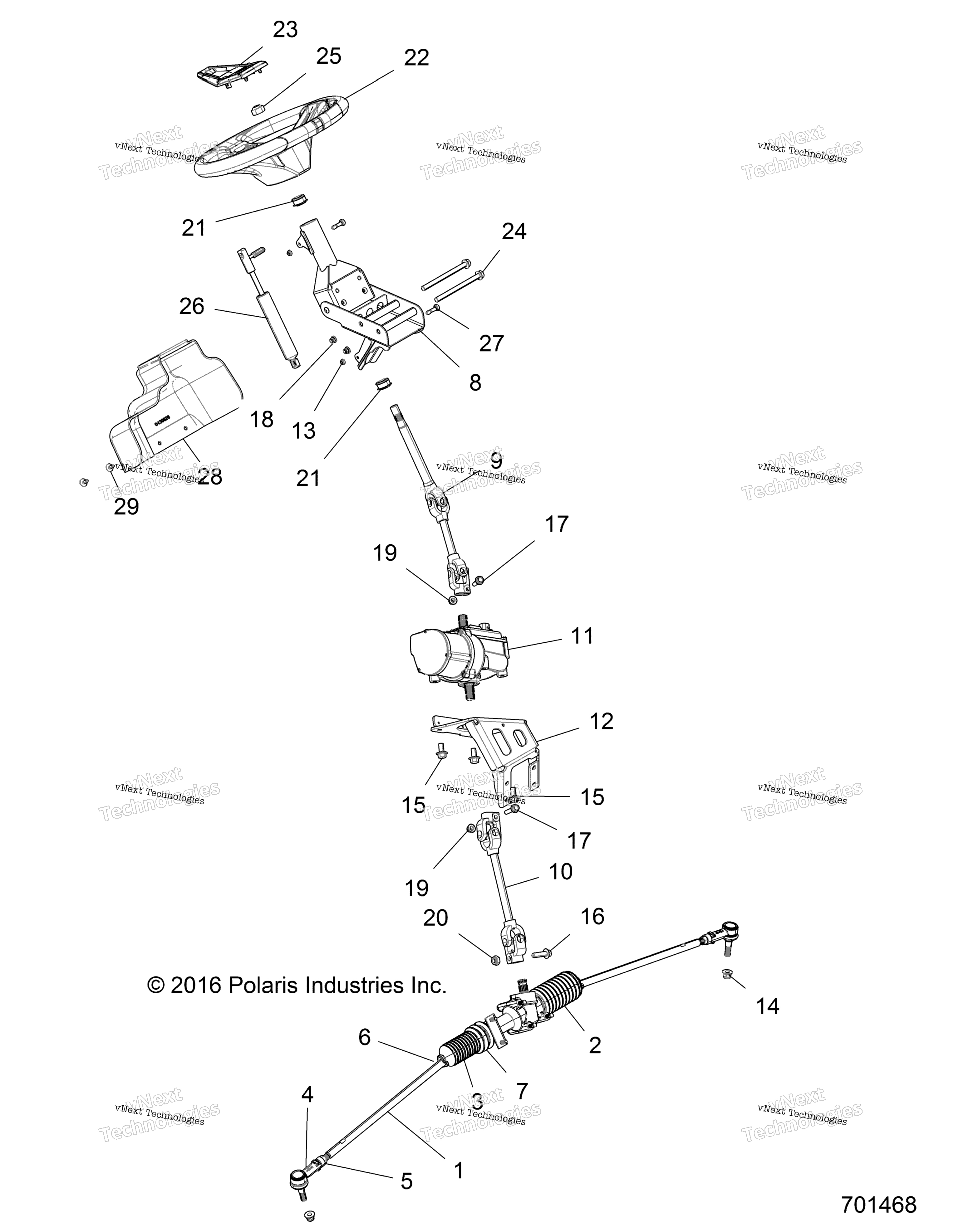 Steering, Power рулевое управление Asm