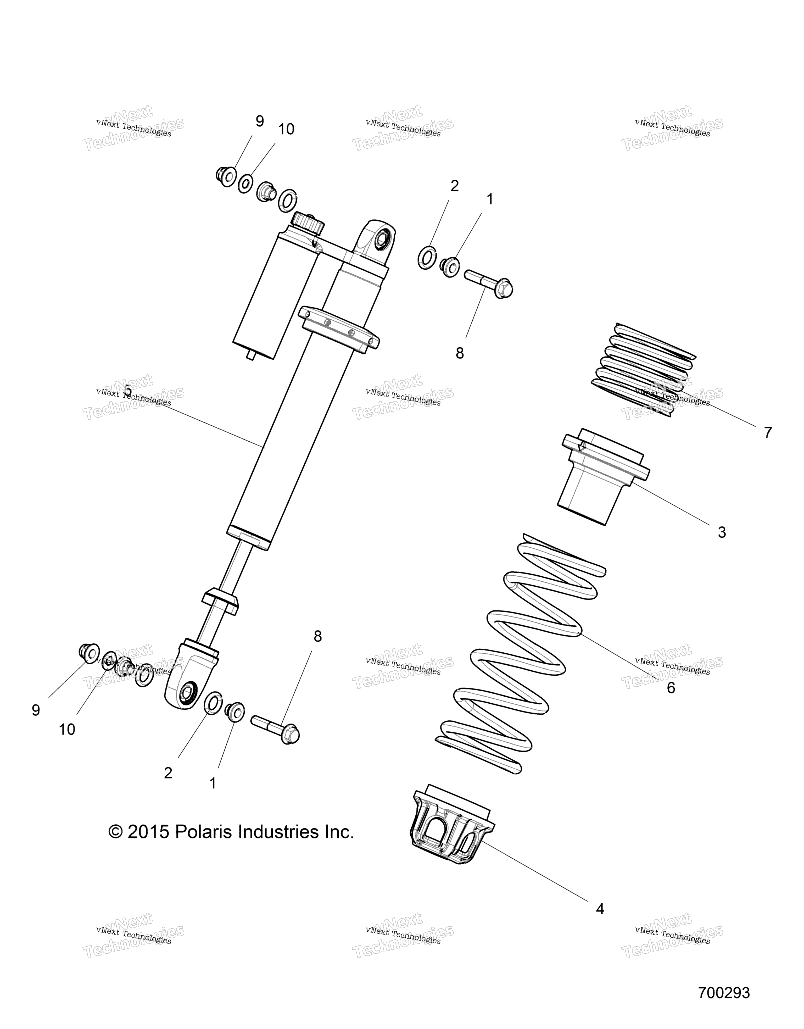 Подвеска, передний амортизатор Mounting
