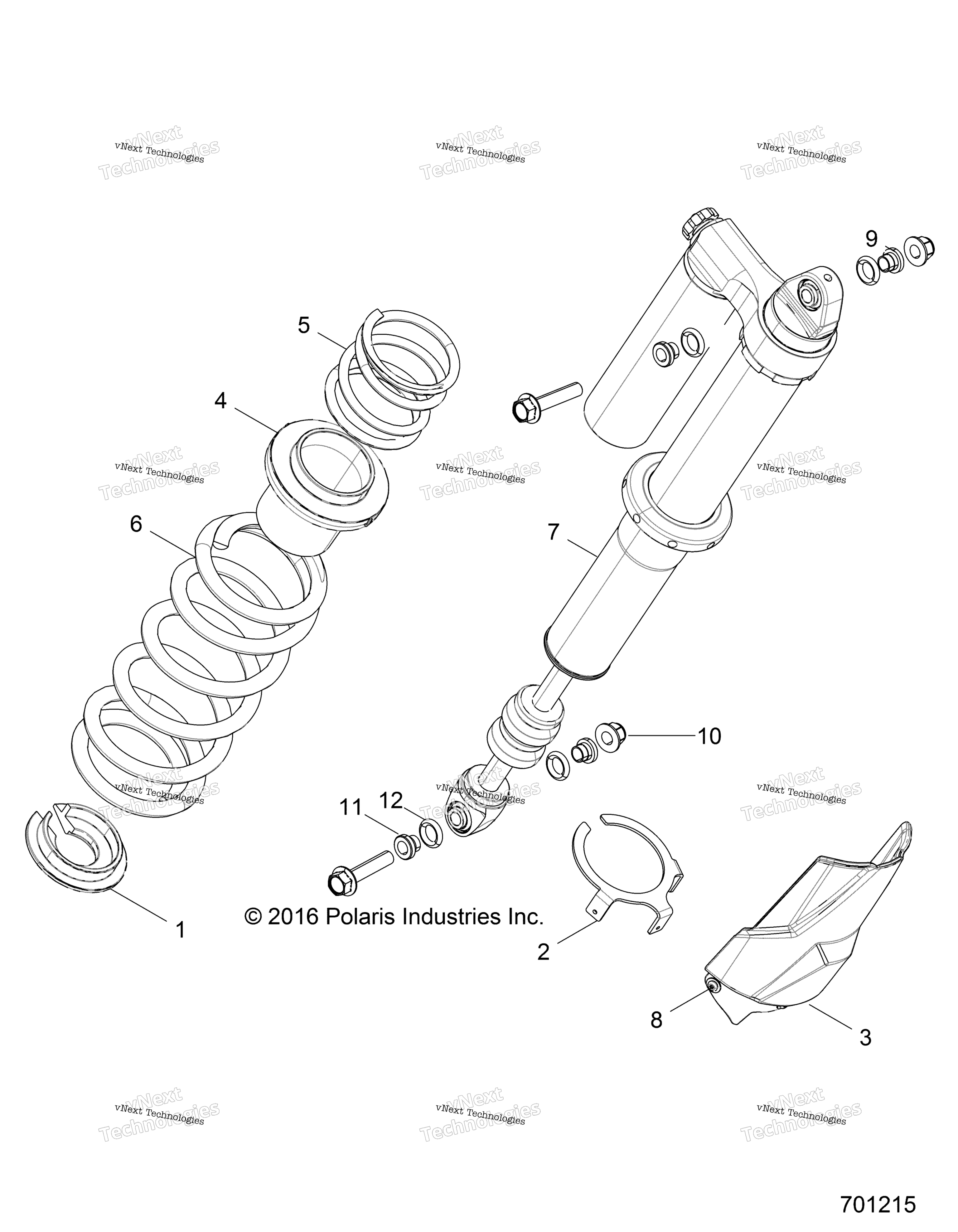 Подвеска, задний амортизатор Mounting