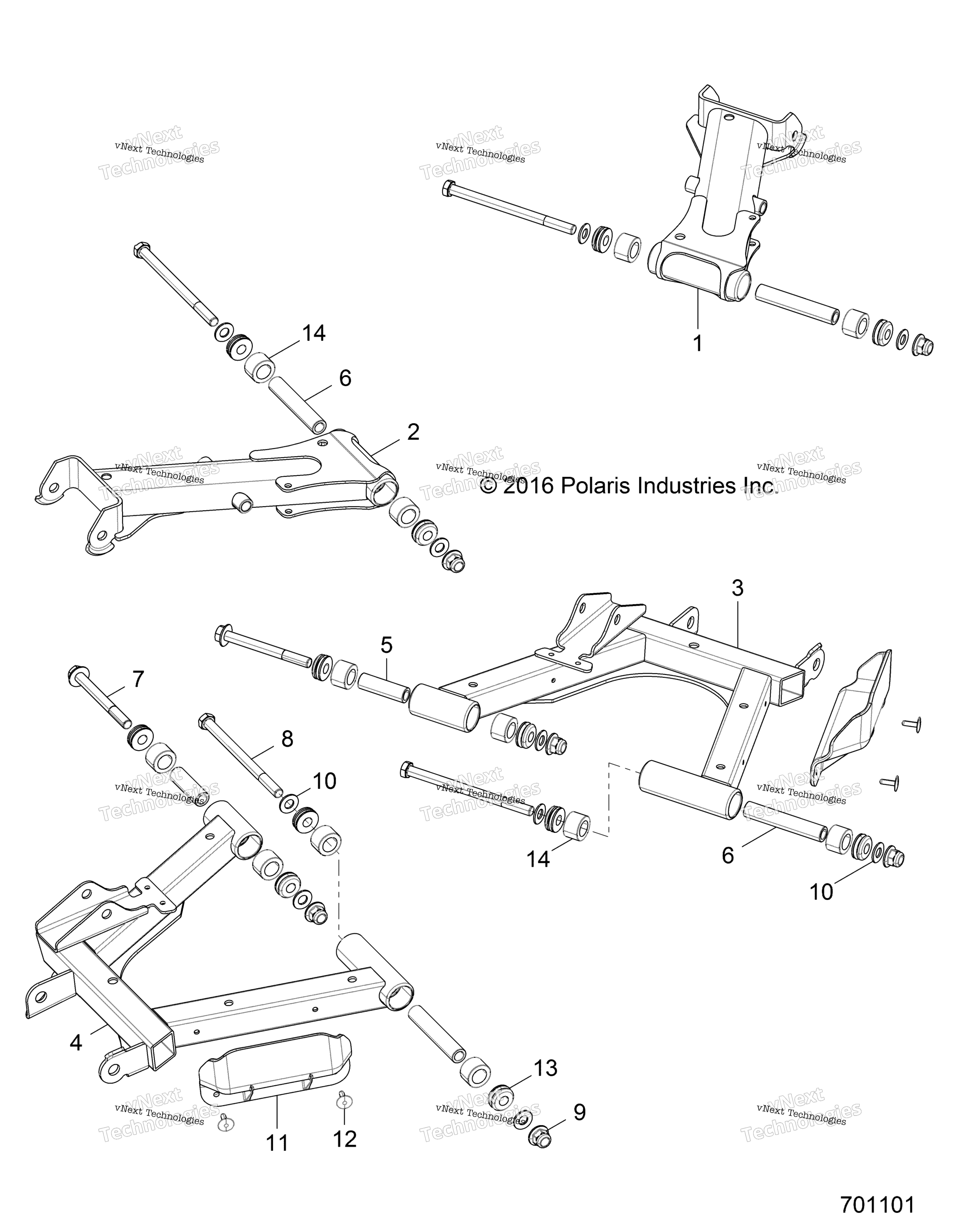 Подвеска, задняя Control Arms