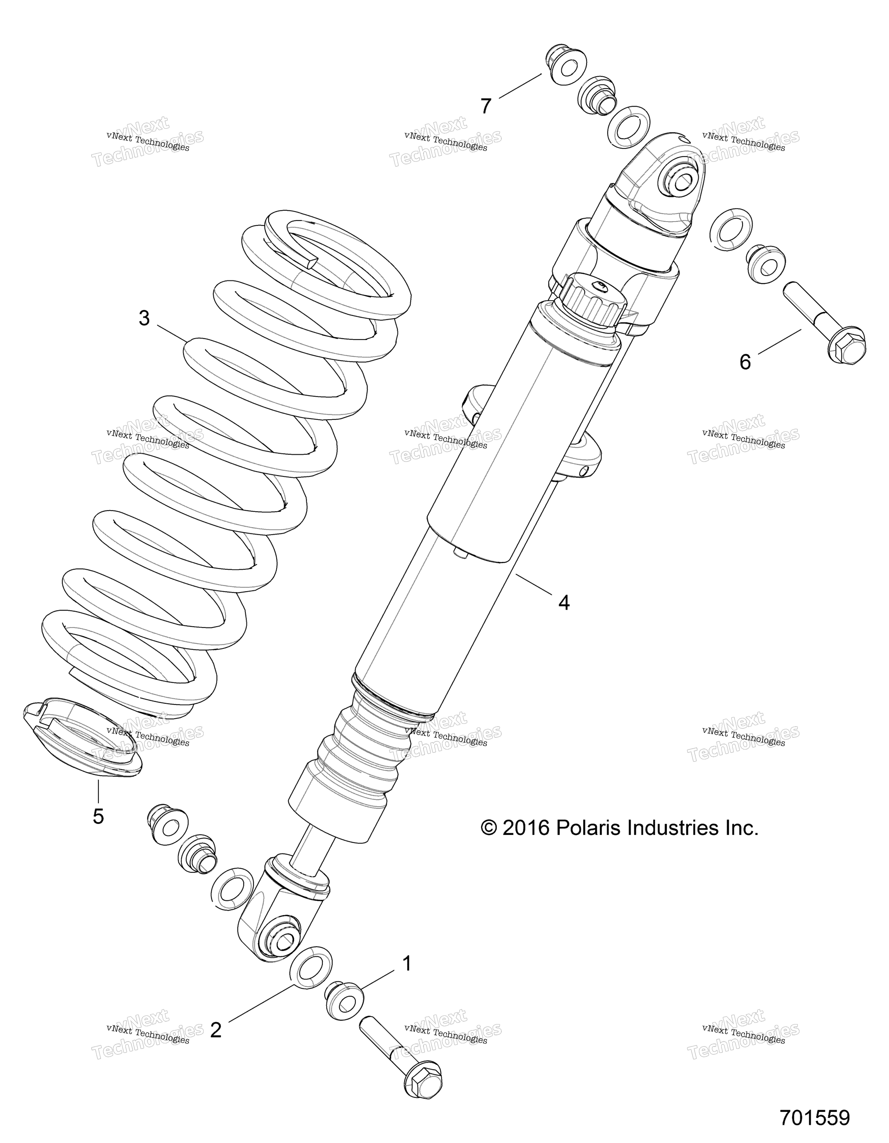 Подвеска, задний амортизатор Mounting