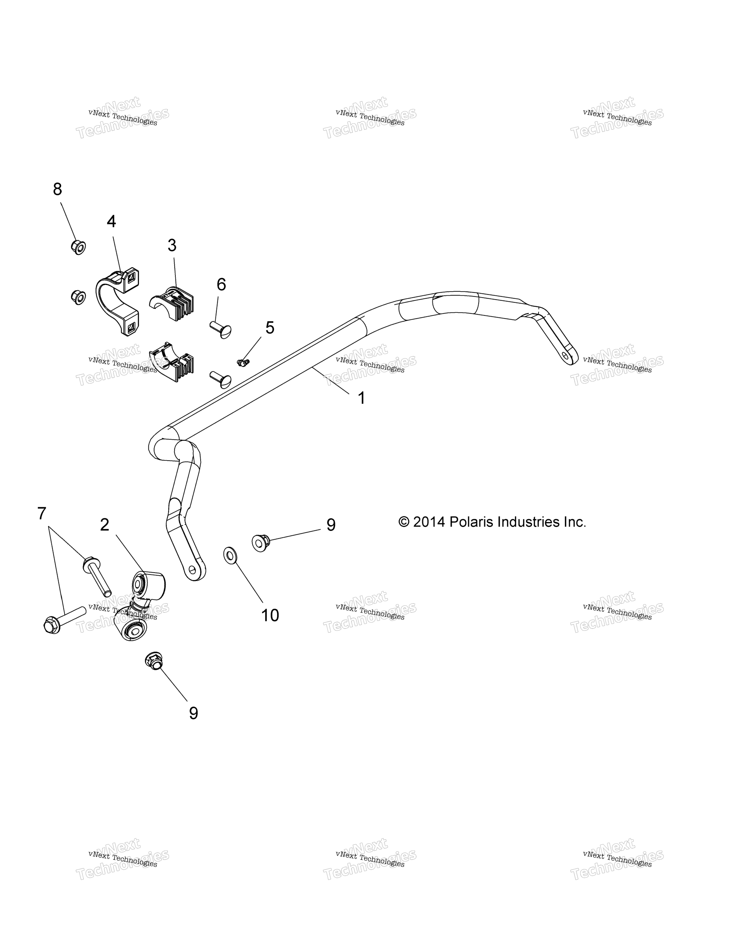 Suspension, Stabilizer Bar, задний