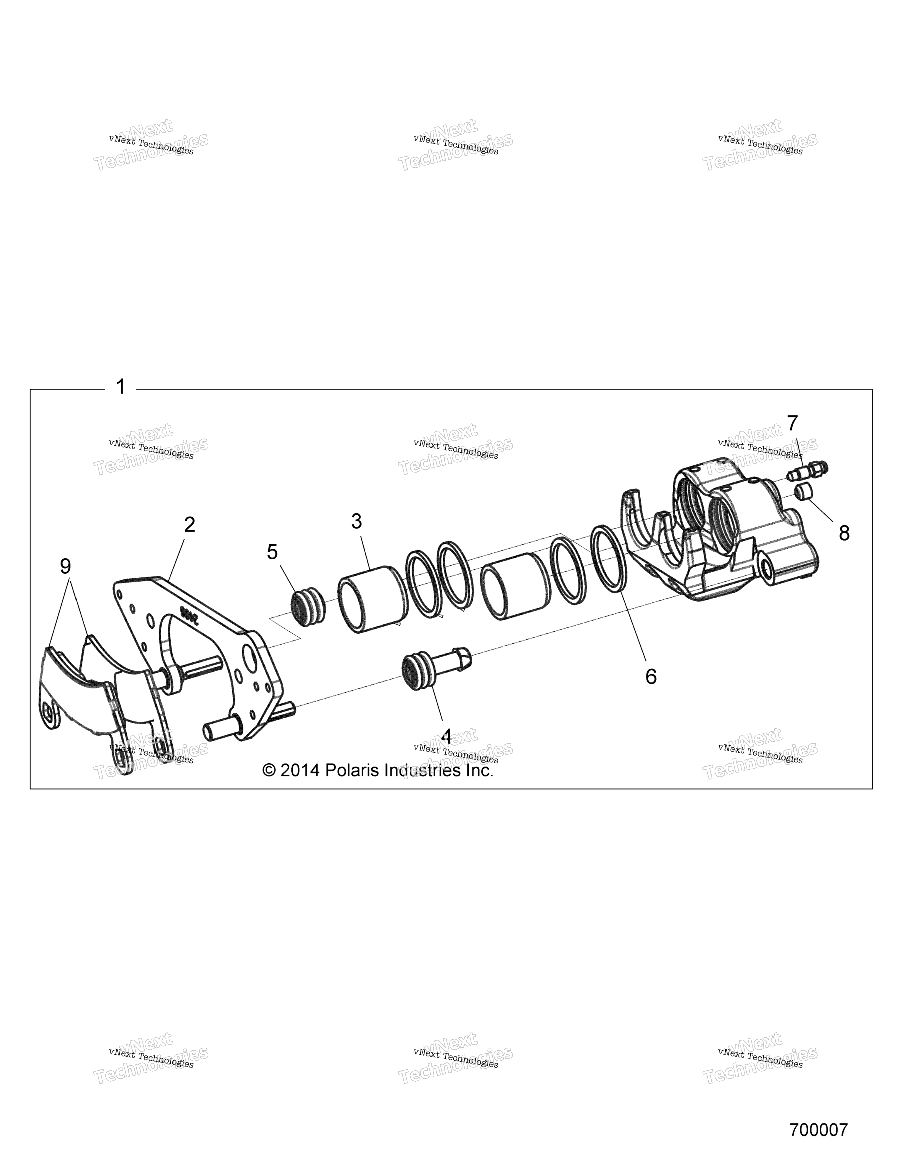 Тормоза, передний суппорт