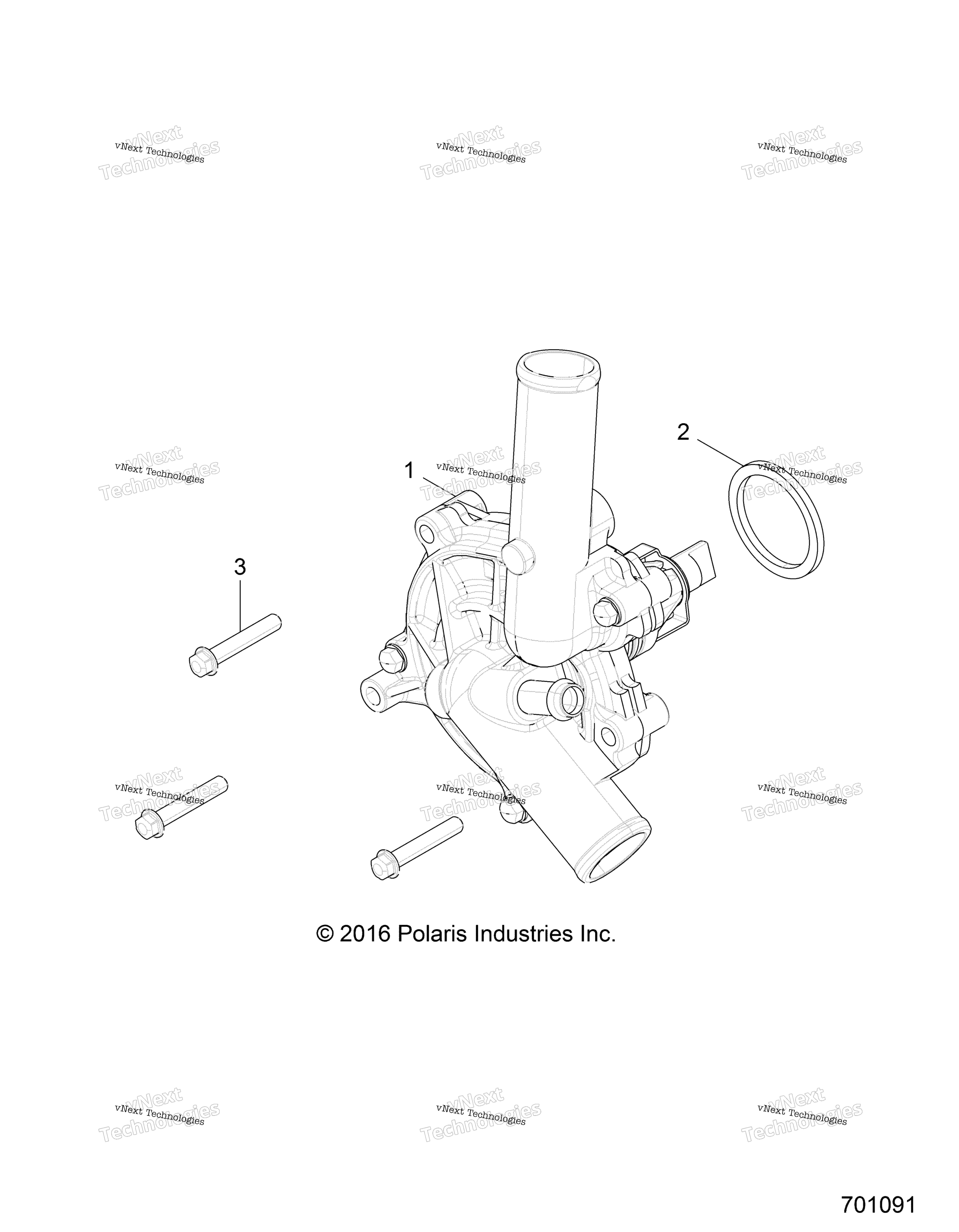 двигатель охлаждение Waterpump