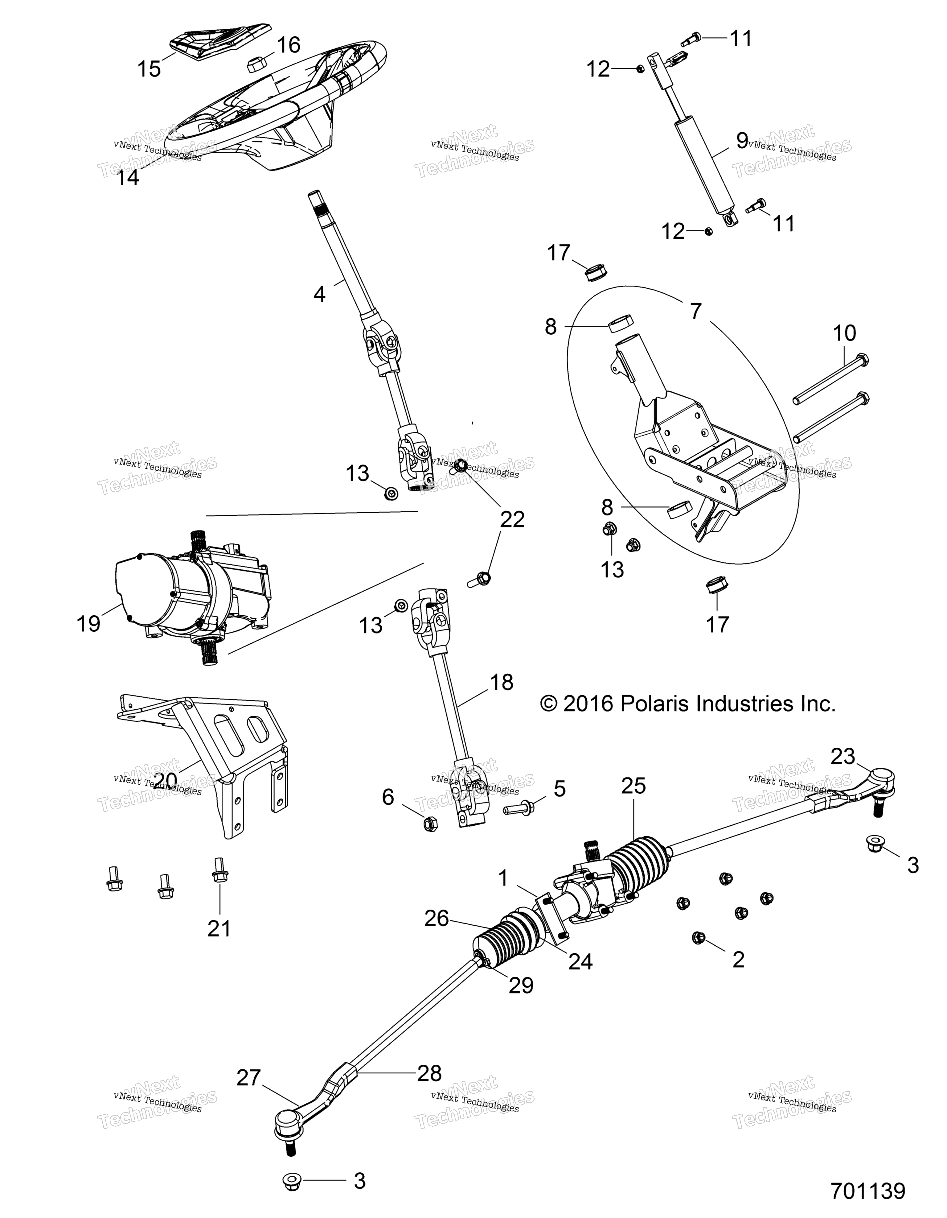Steering, Power рулевое управление Asm. Z17vbe87ab / Ak / Lk
