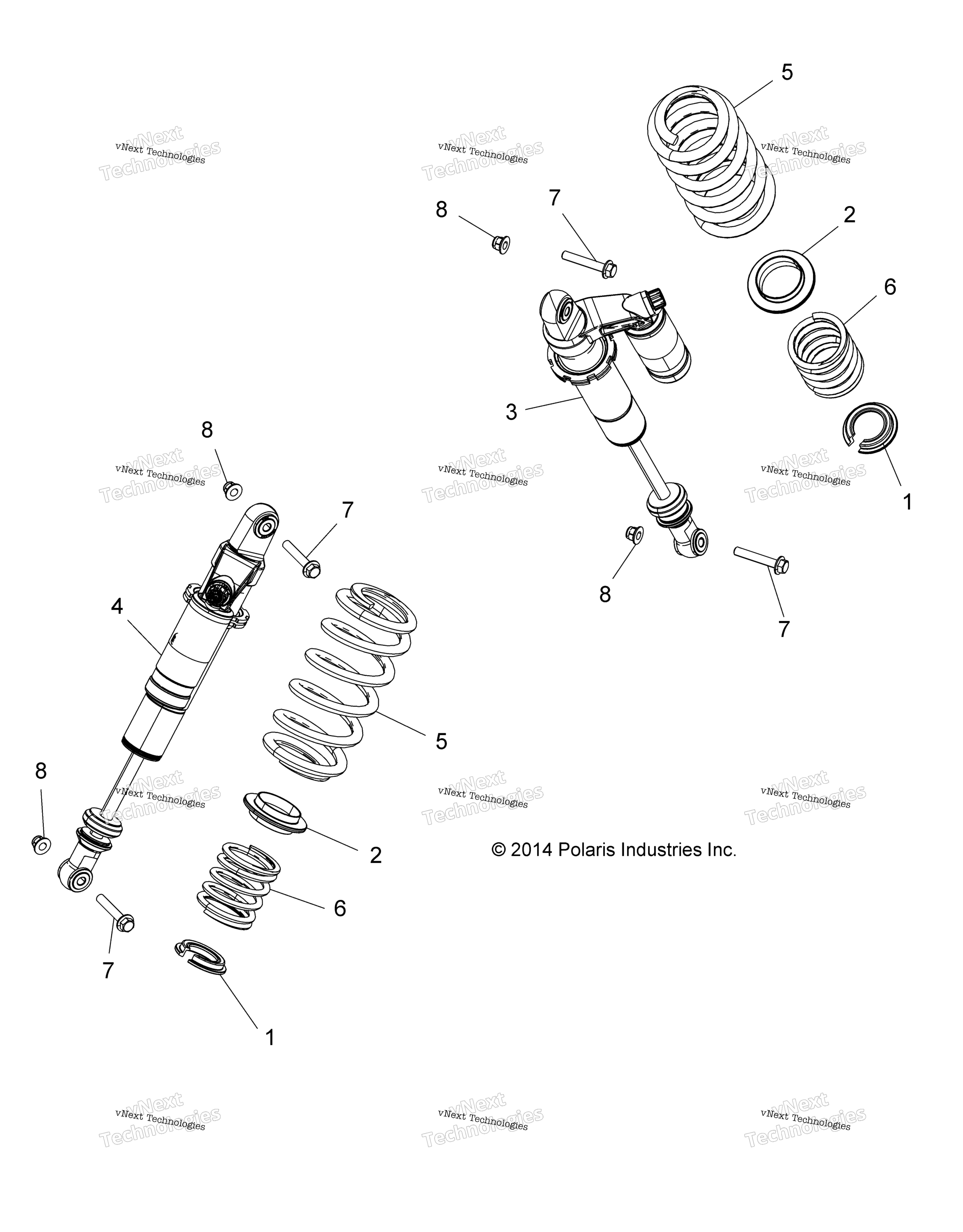 Подвеска, задний амортизатор Mounting