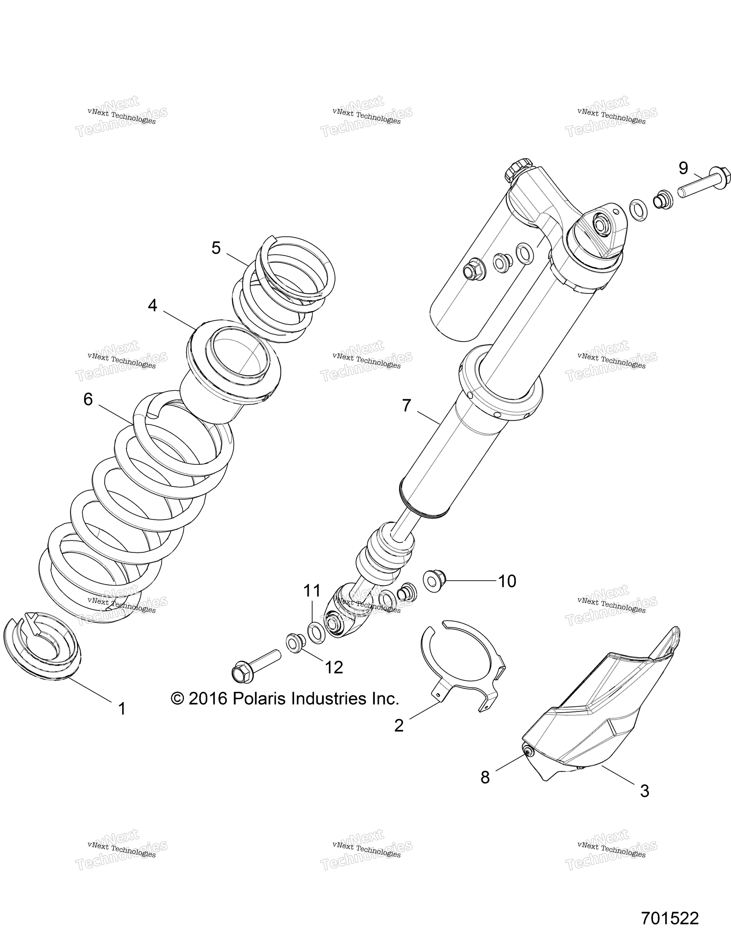 Подвеска, задний амортизатор Mounting
