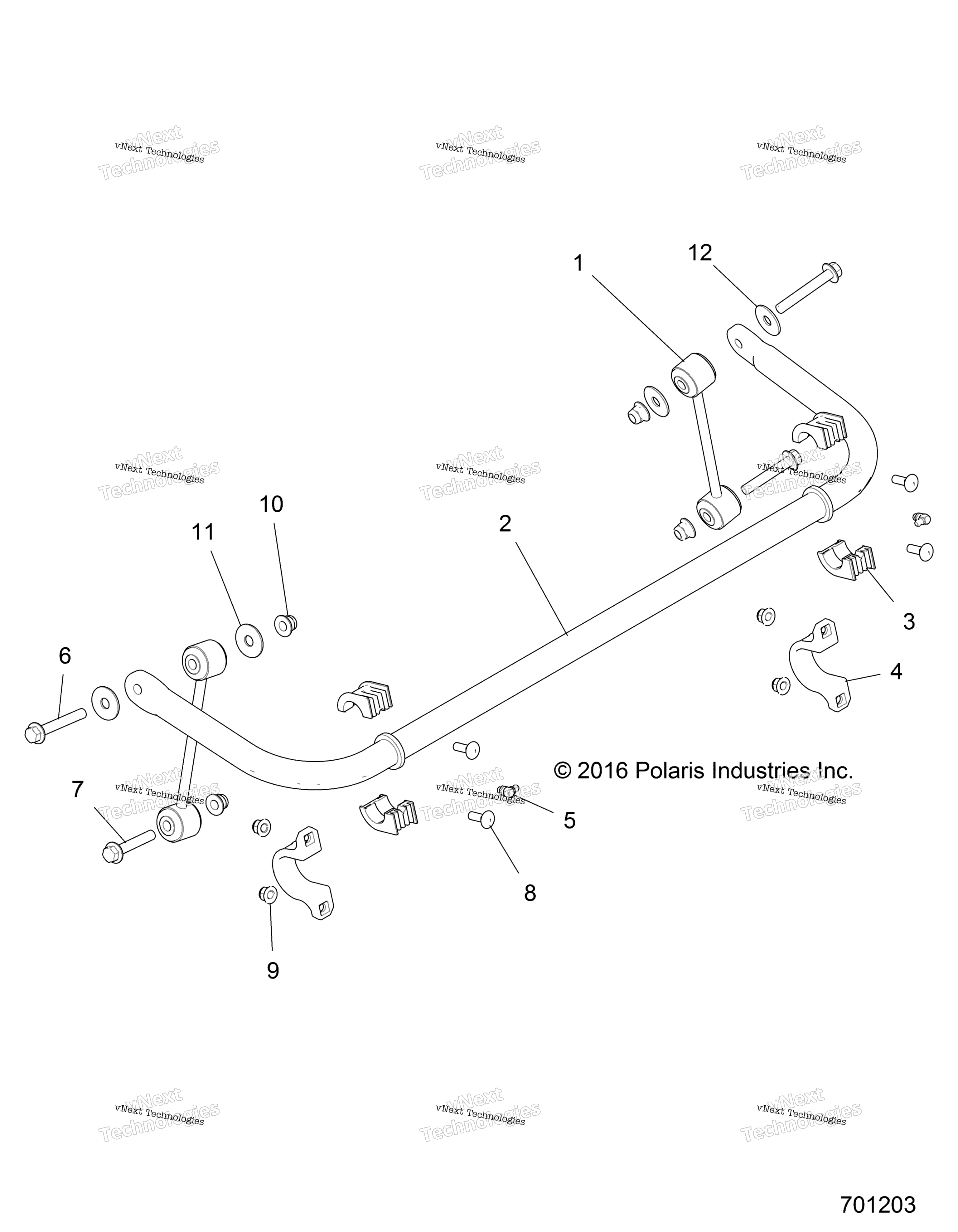 Suspension, Stabilizer Bar, задний