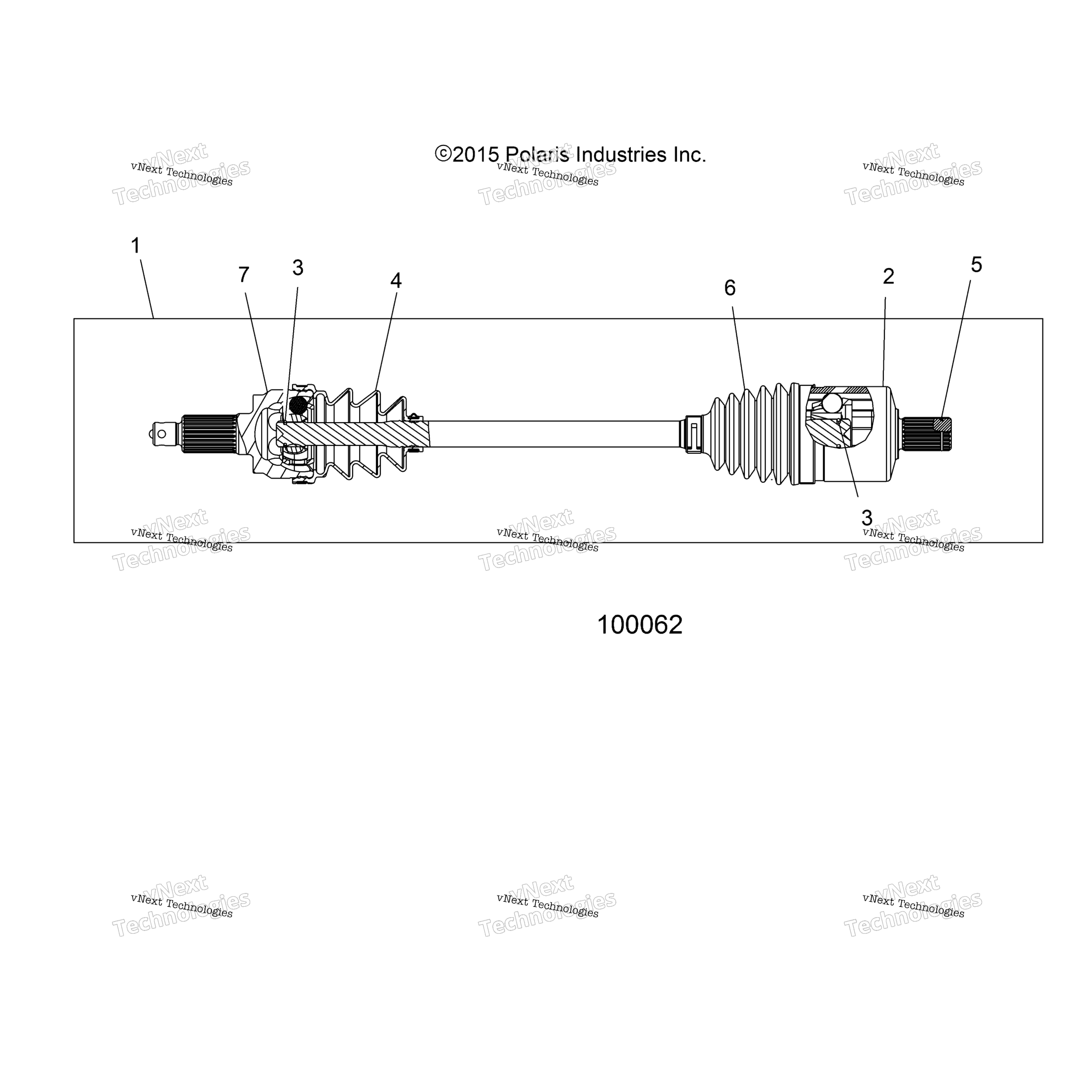 Привод Train, Drive Shaft, Front