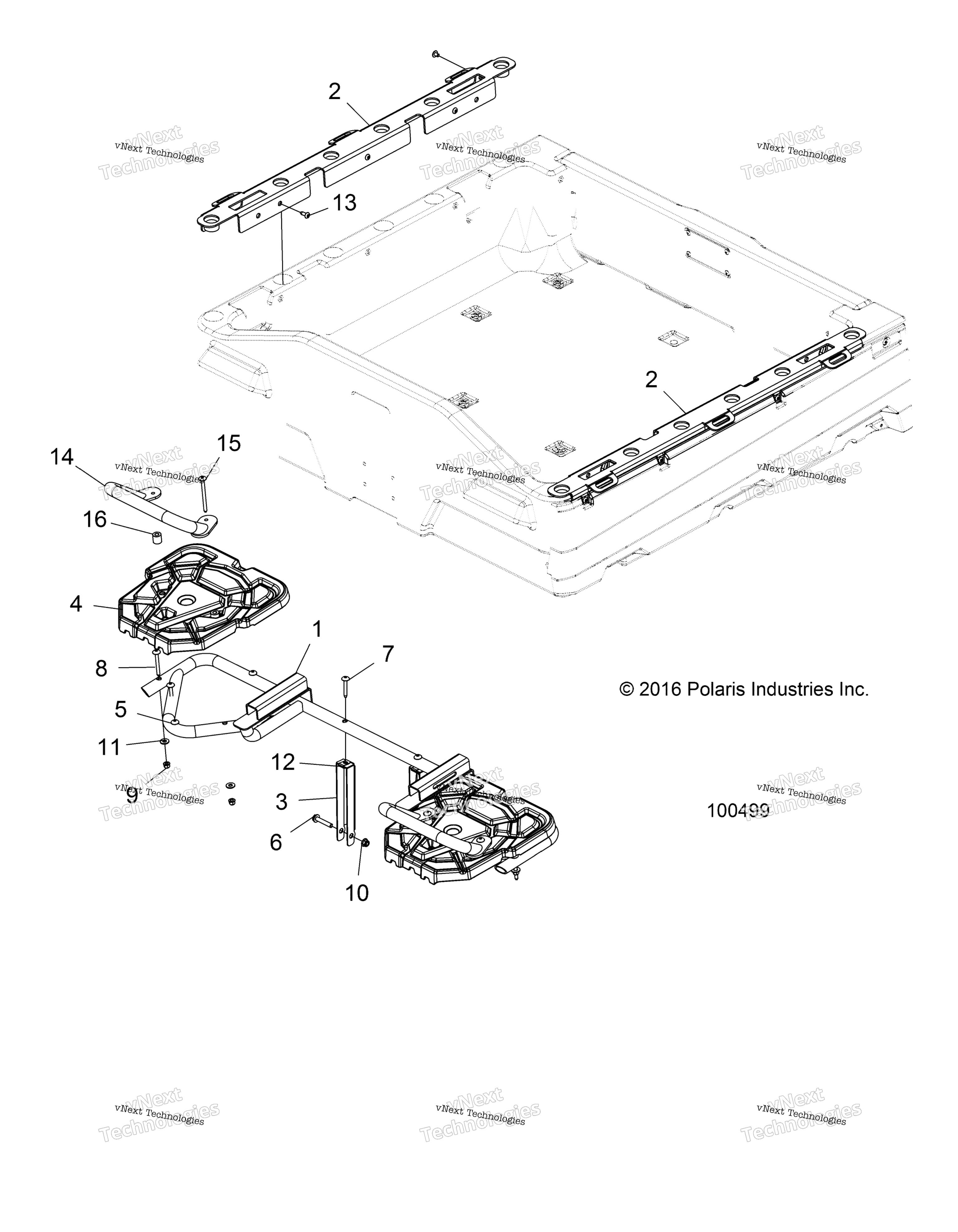 Body, задний полка & Box Side Rails