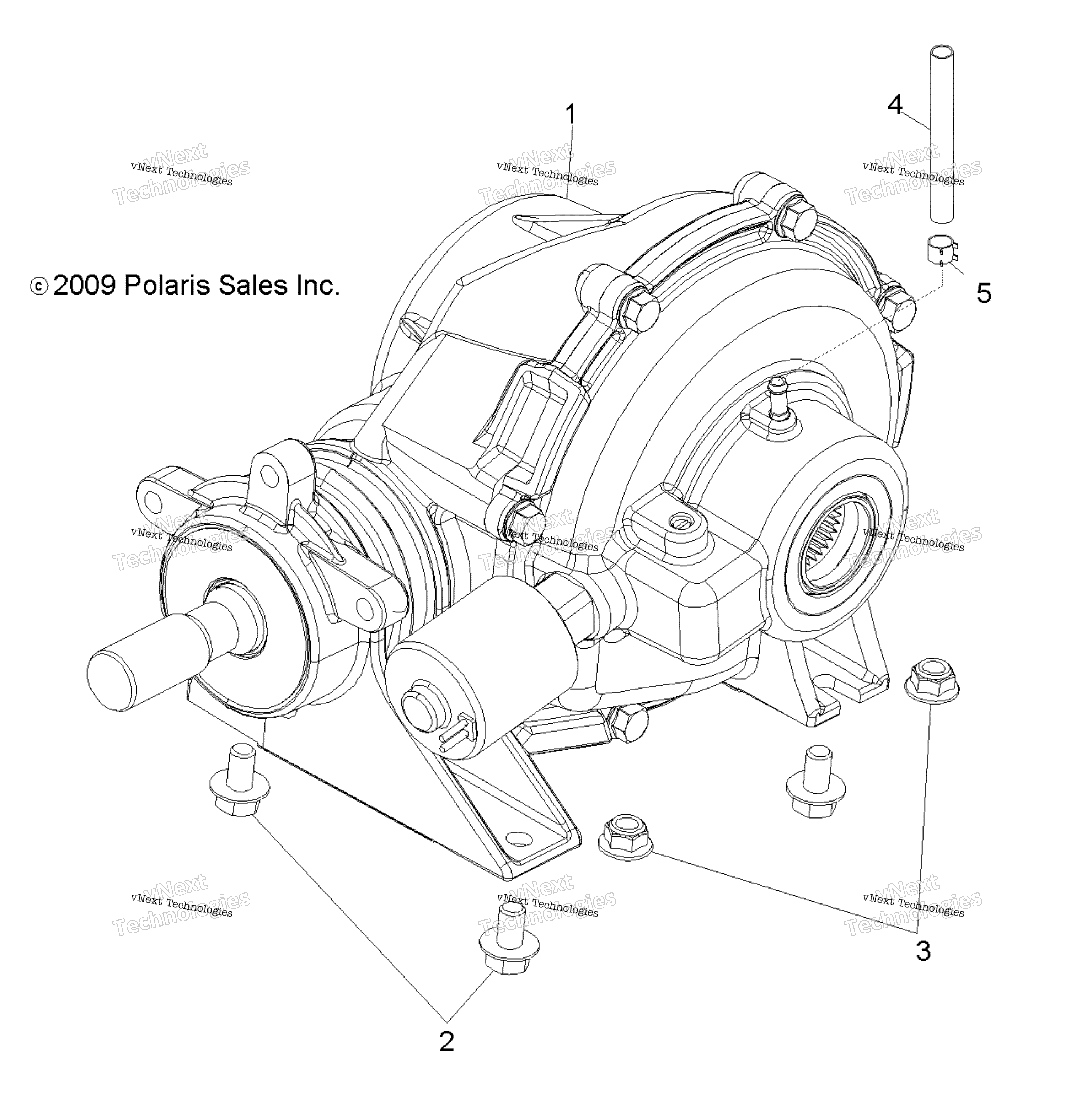 Привод Train, Rear Gearcase Mounting