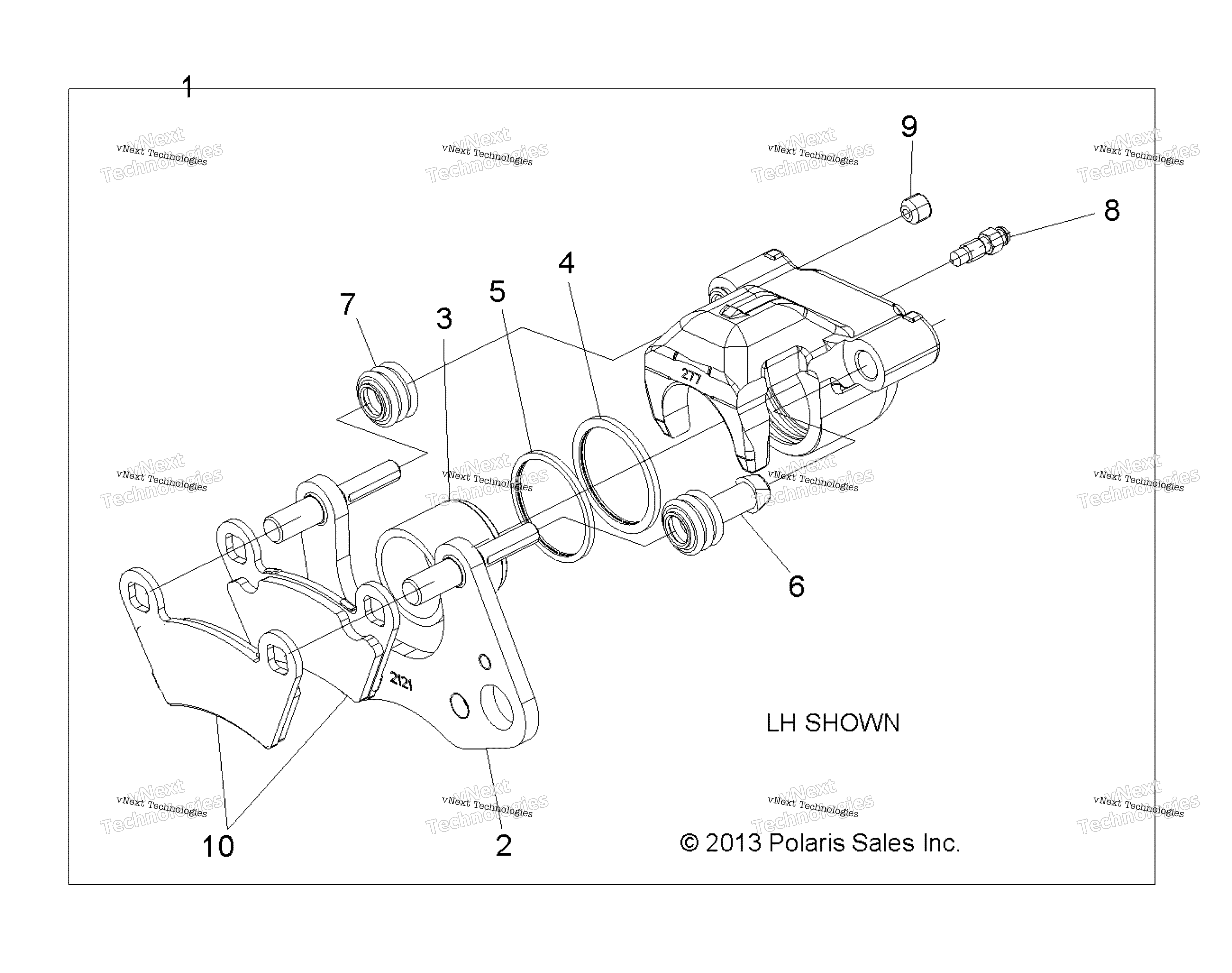 Brakes, Caliper, передний